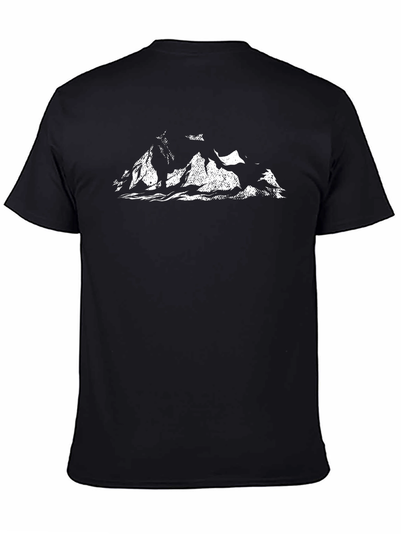 Mountain Graphic Tee - Black Cotton Blend