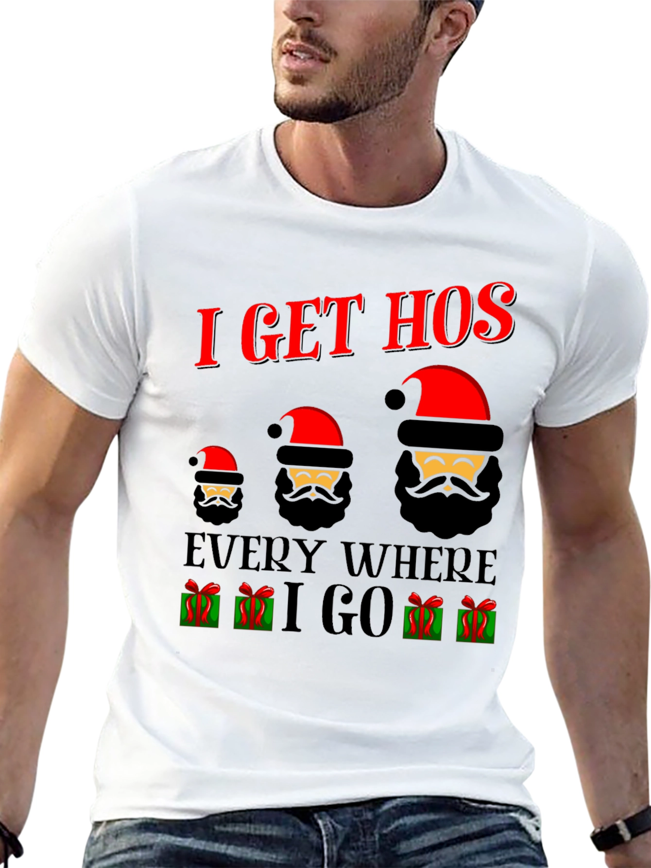 I Get Hos Santa Christmas T-Shirt