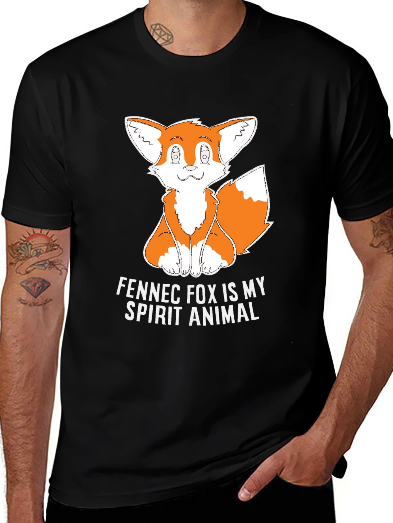 Fennec Fox Spirit Animal Graphic T-Shirt