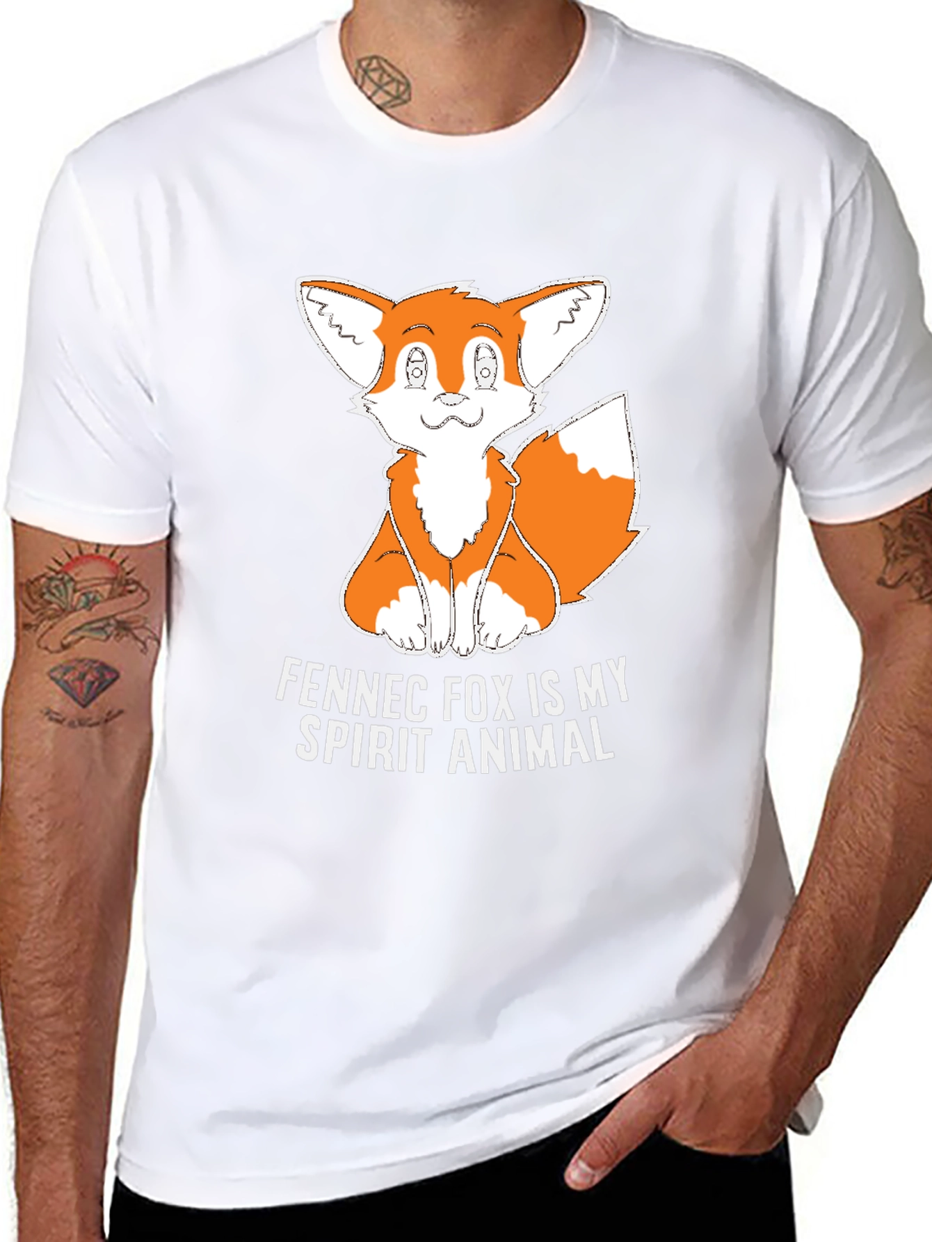 Fennec Fox Spirit Animal Graphic T-Shirt