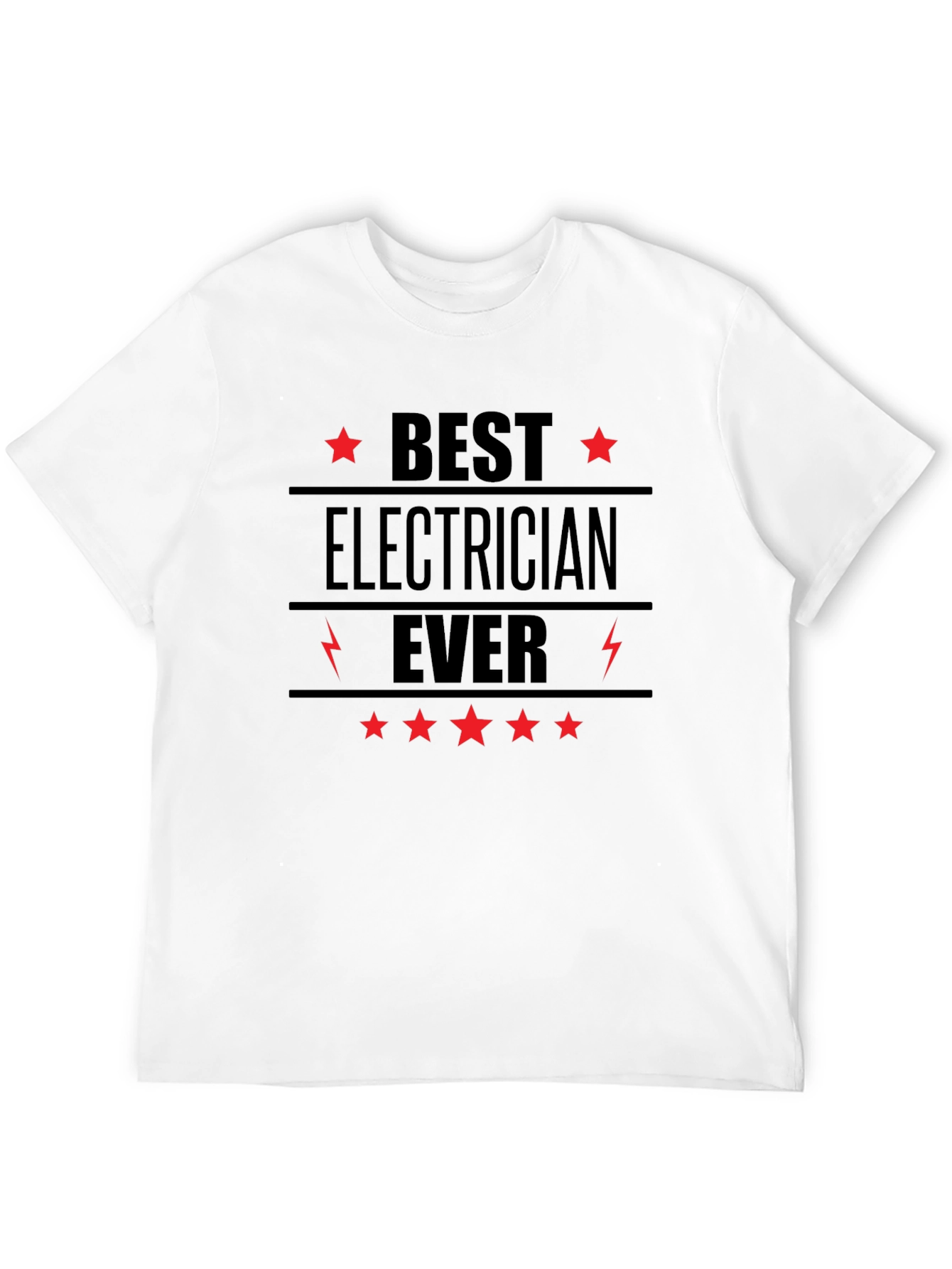 Best Electrician Ever Black T-Shirt