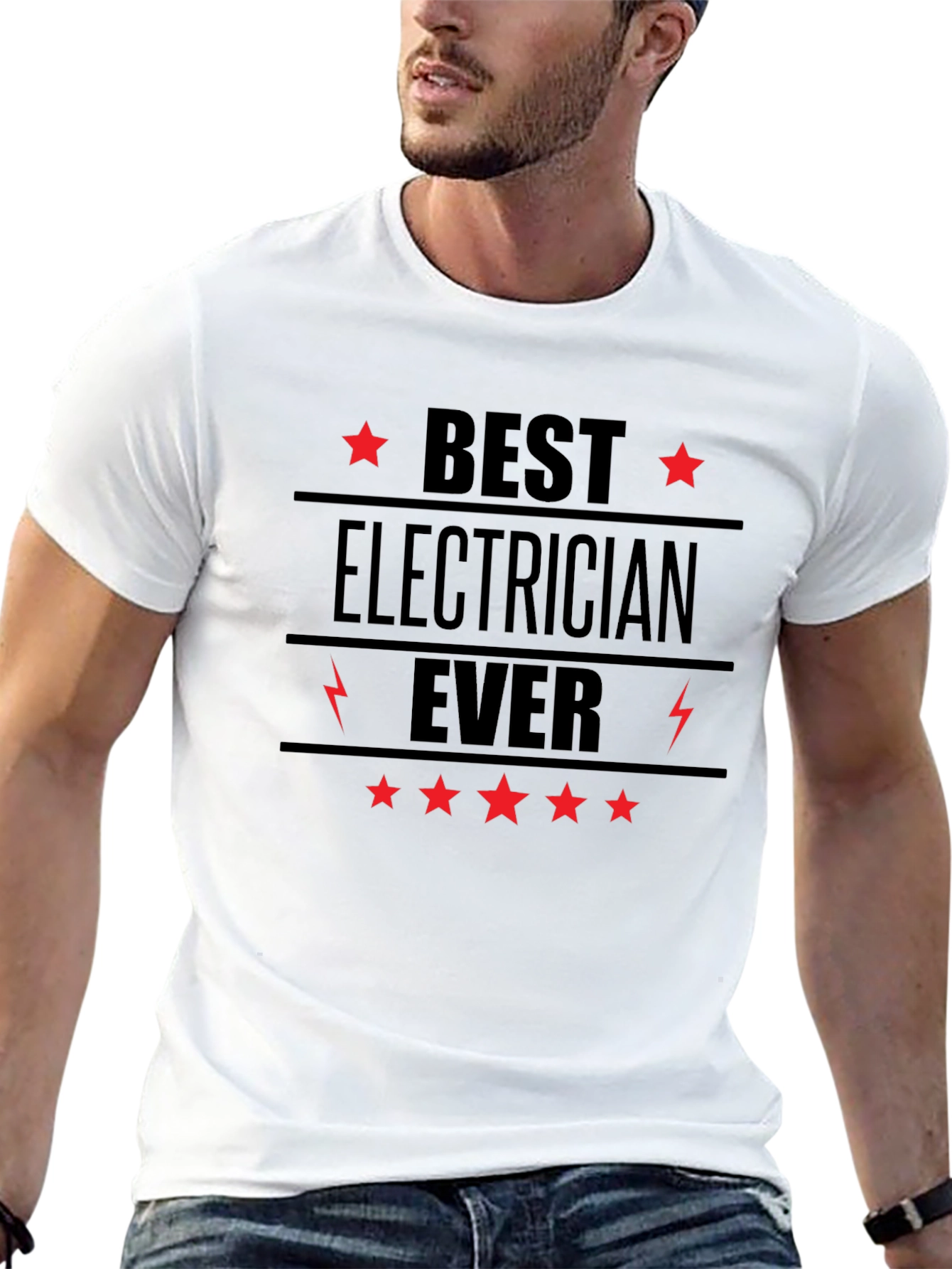 Best Electrician Ever Black T-Shirt