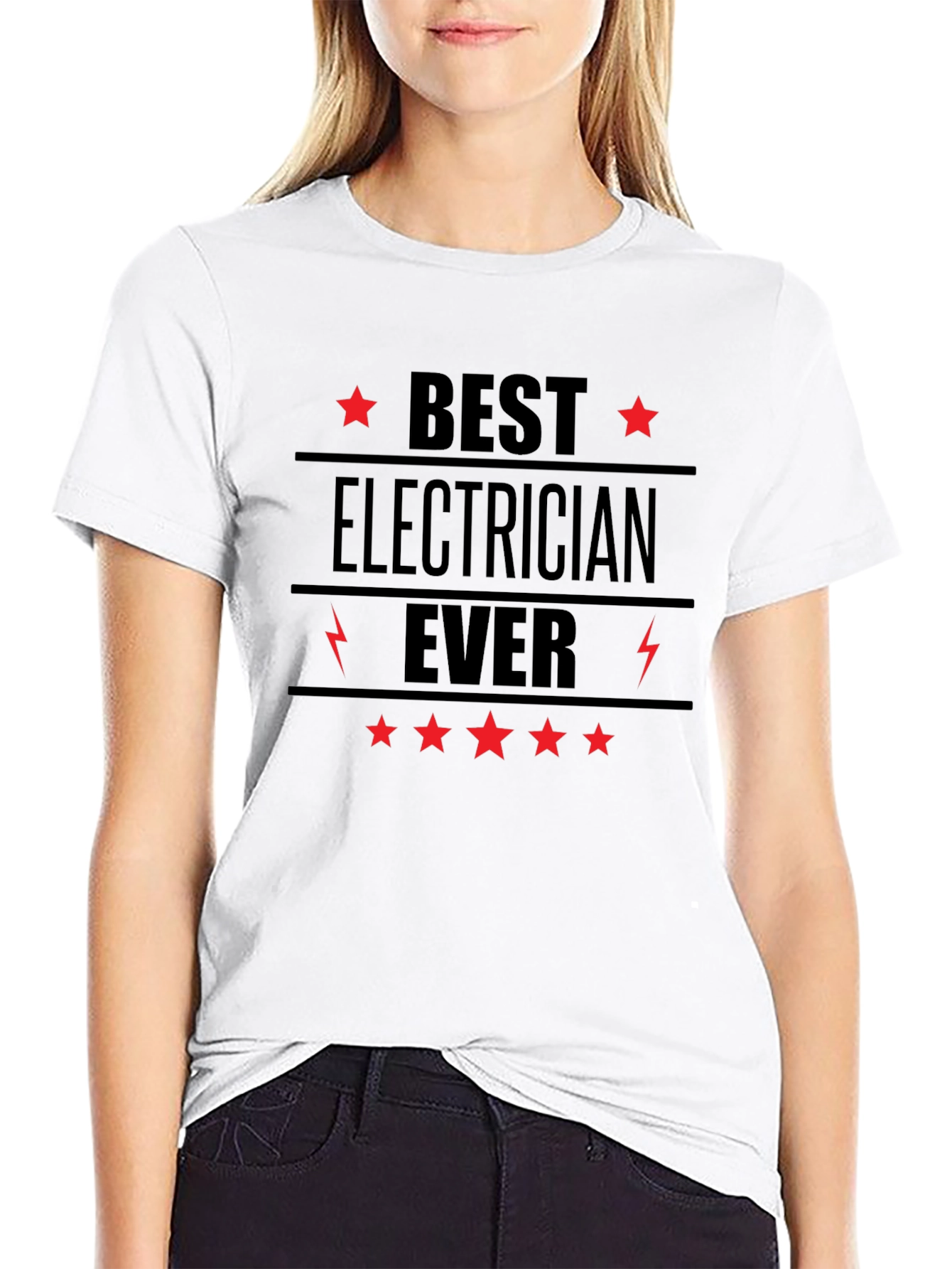 Best Electrician Ever Black T-Shirt