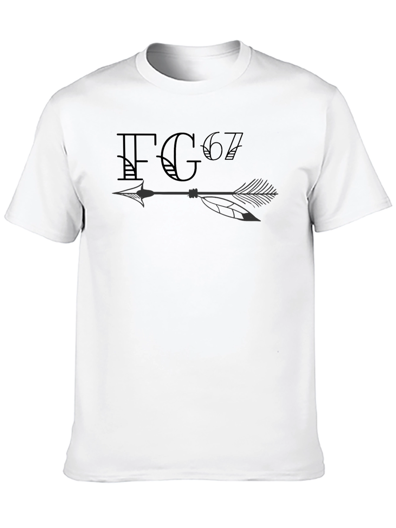FG67 Arrow Graphic Black T-Shirt