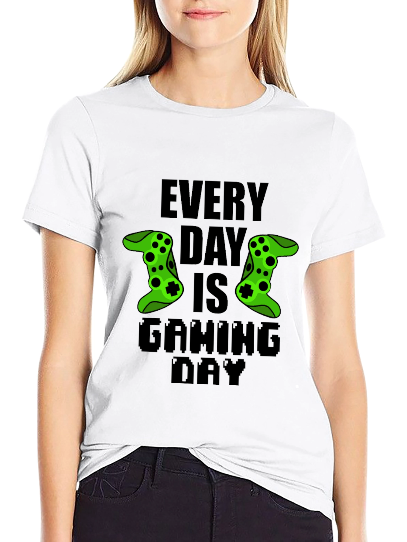 Every Day is Gaming Day Black T-Shirt