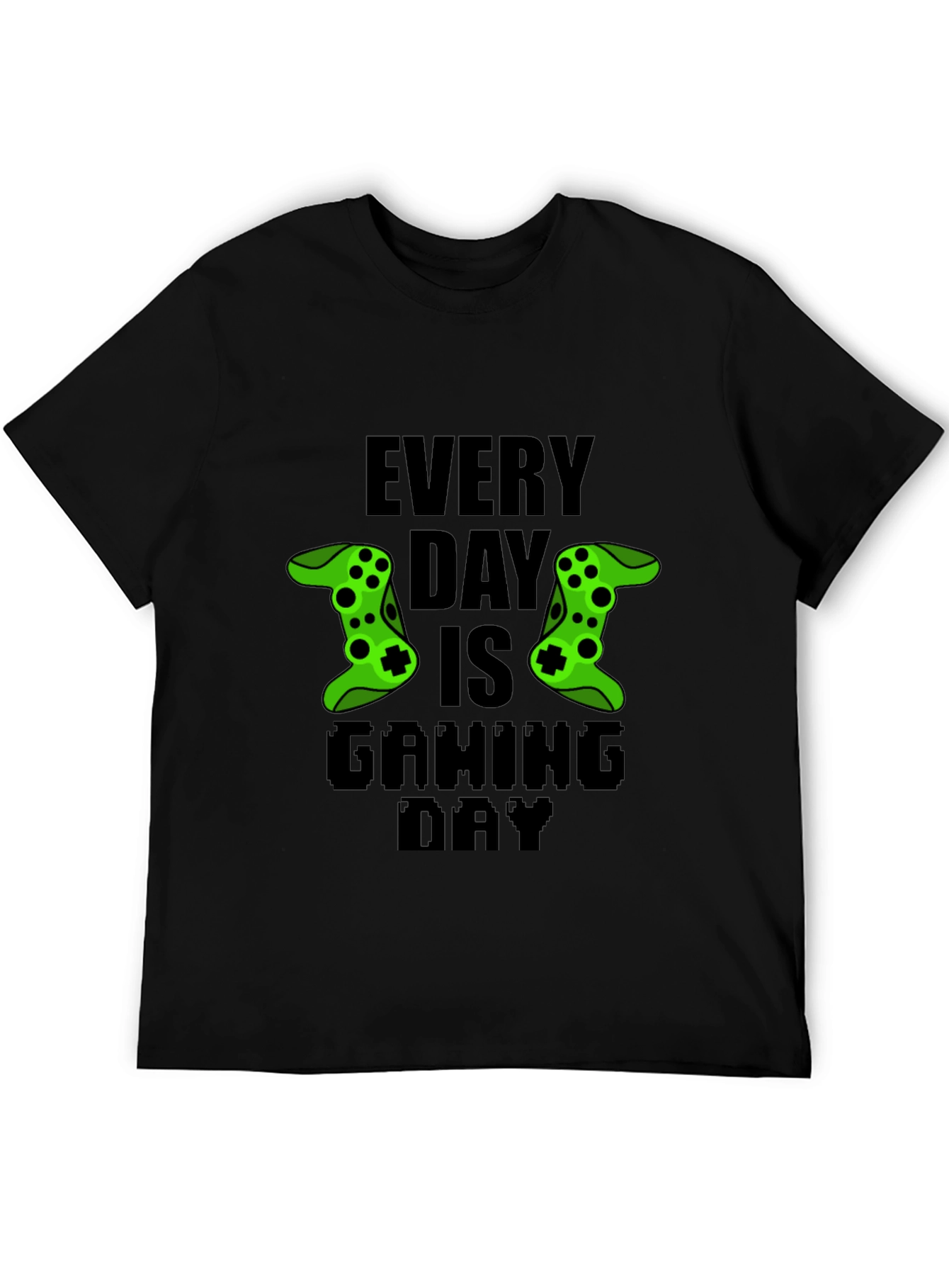 Every Day is Gaming Day Black T-Shirt