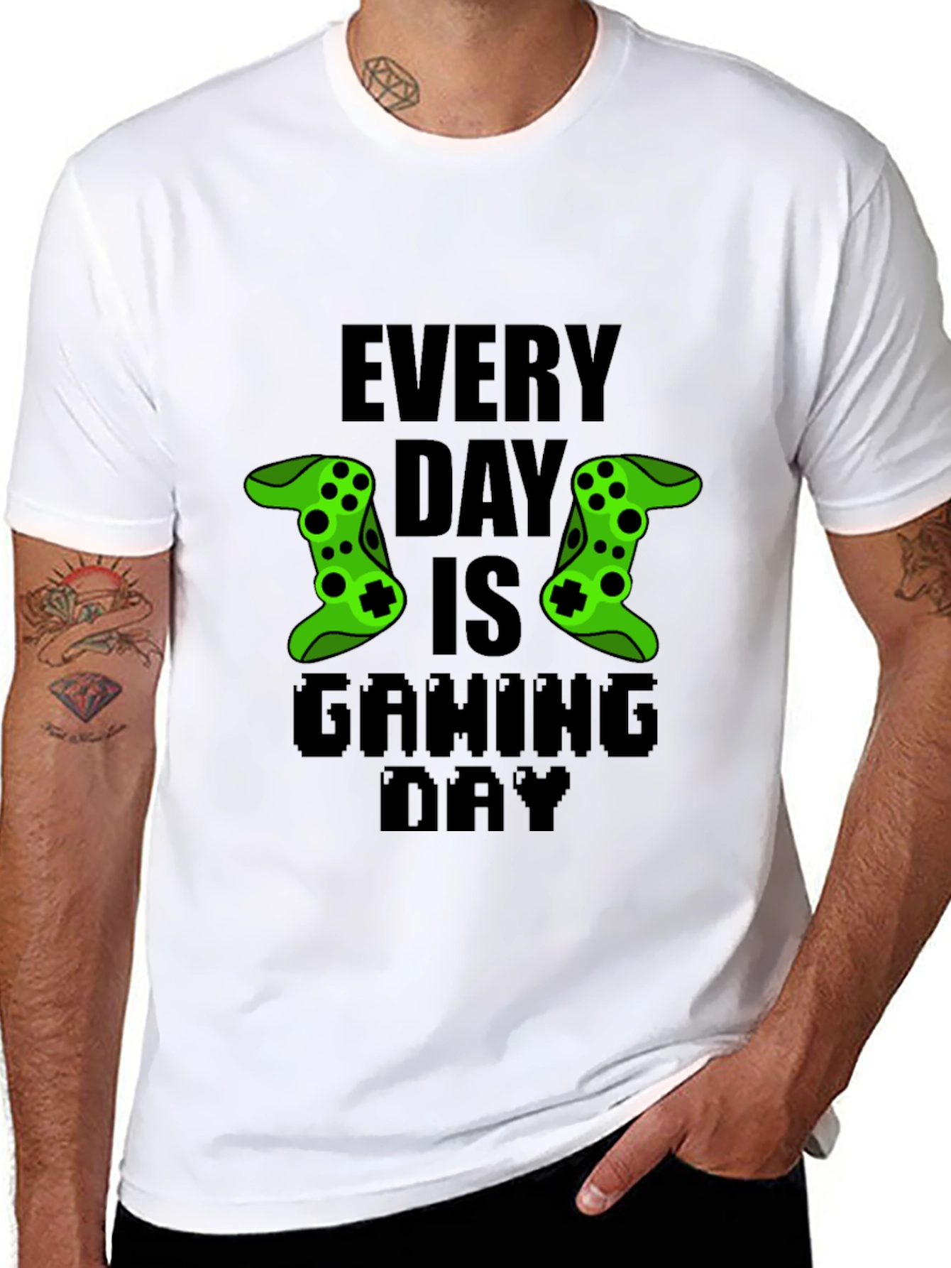 Every Day is Gaming Day Black T-Shirt