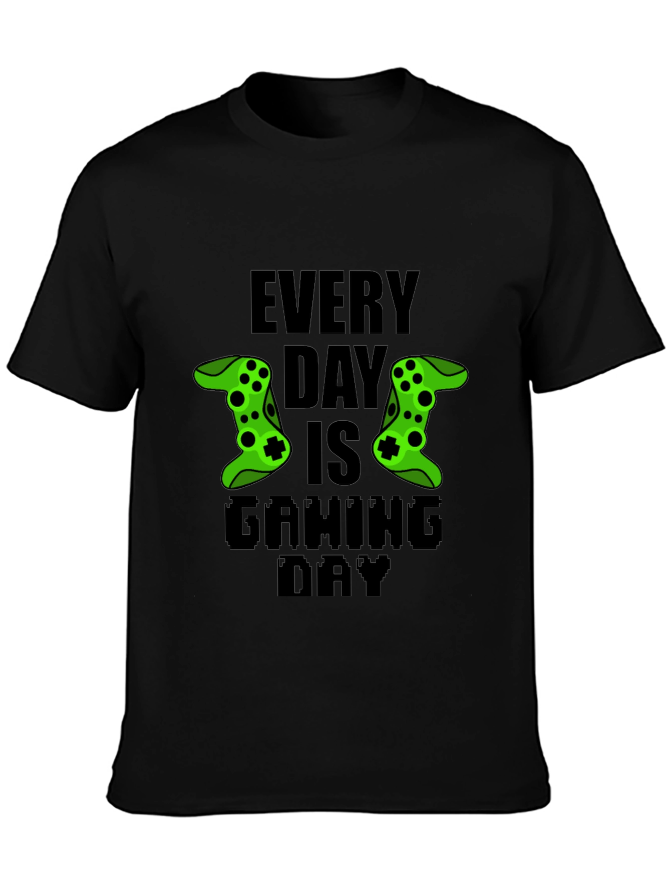 Every Day is Gaming Day Black T-Shirt