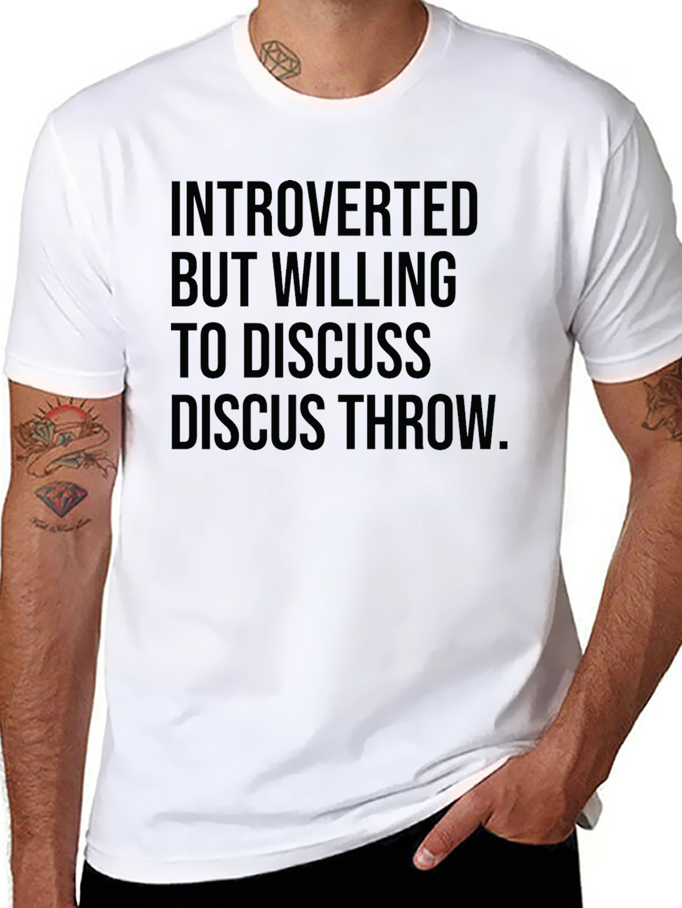 Introverted Discus Throw Tee - Black