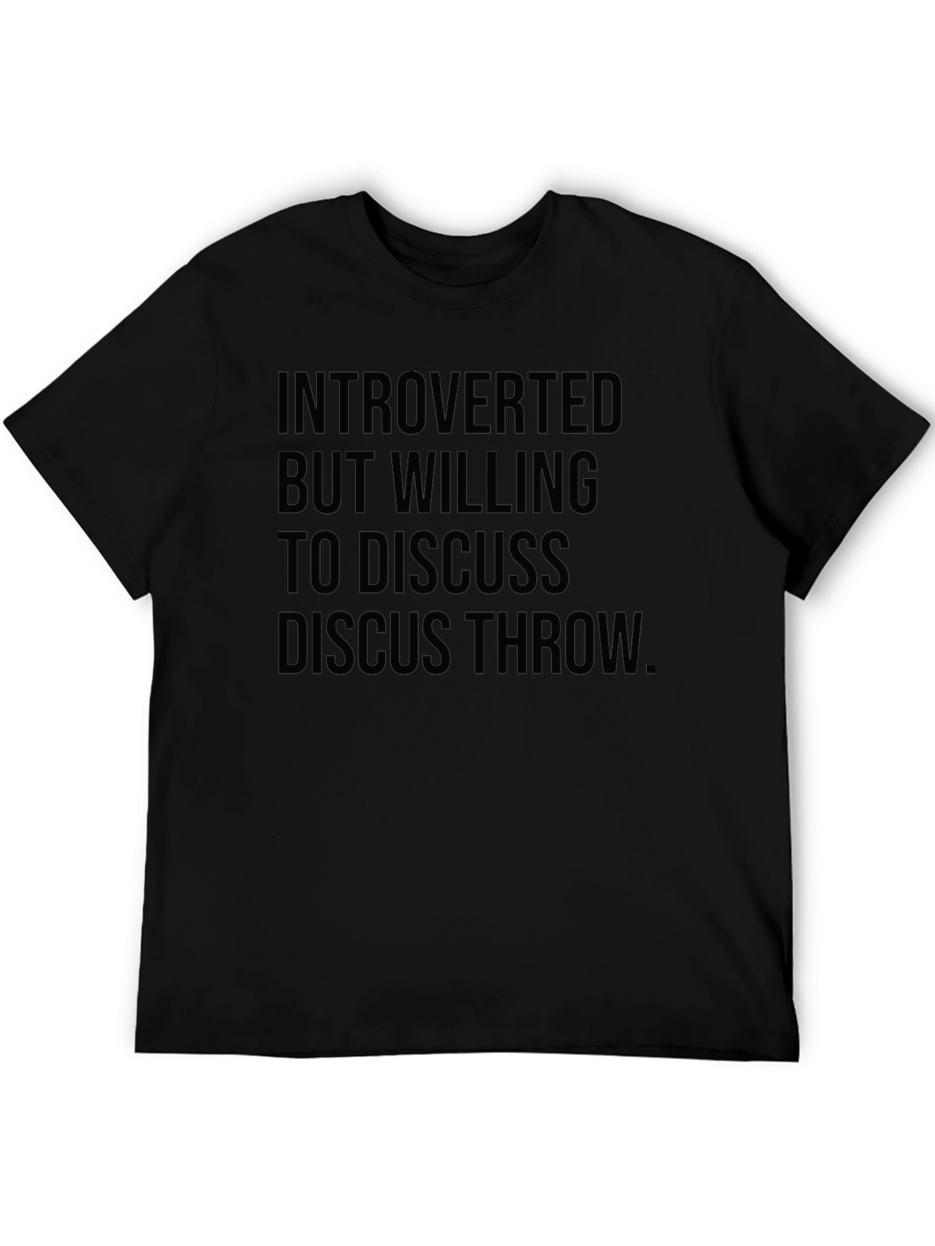 Introverted Discus Throw Tee - Black