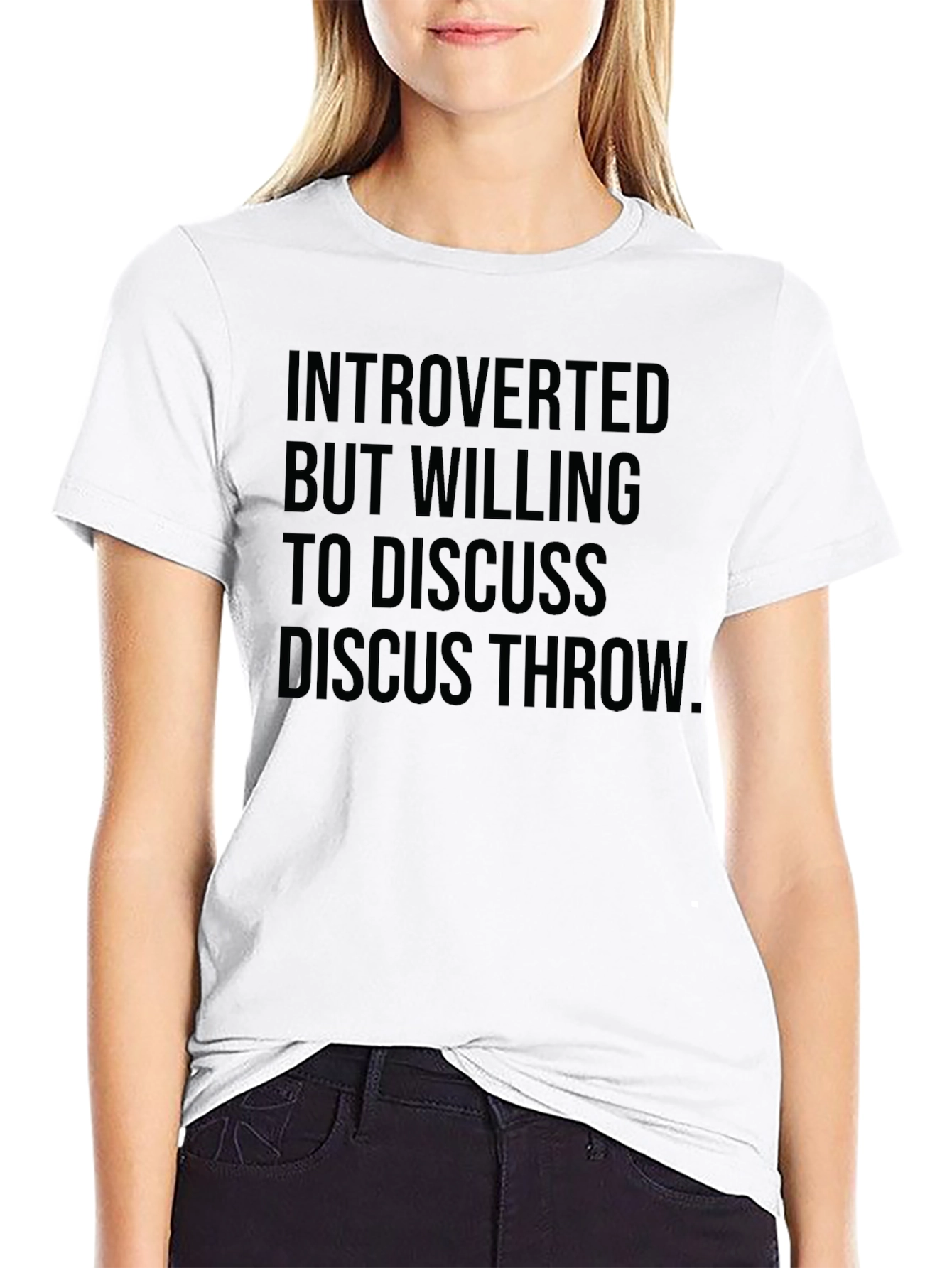 Introverted Discus Throw Tee - Black