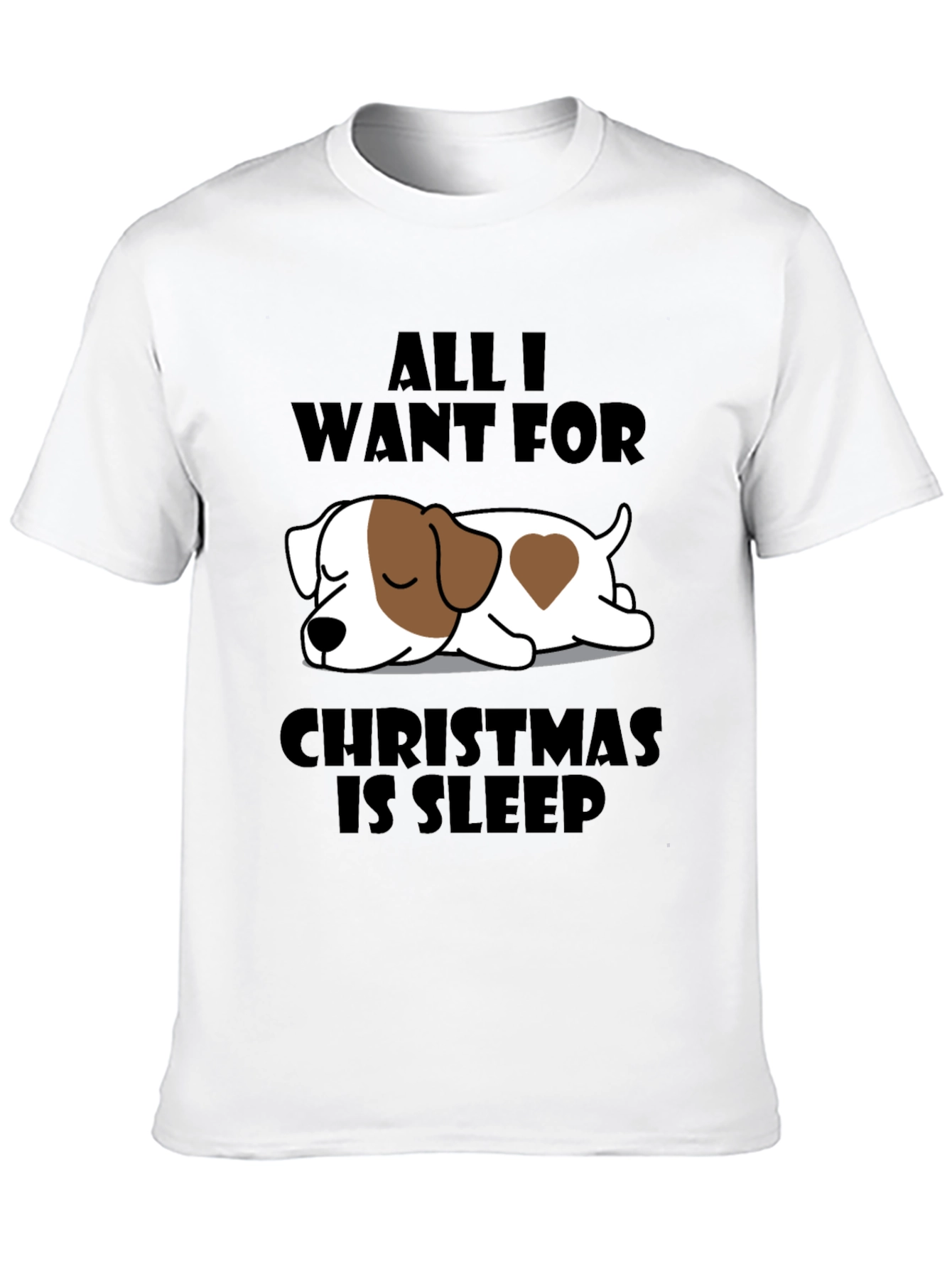 Sleepy Dog Christmas T-Shirt