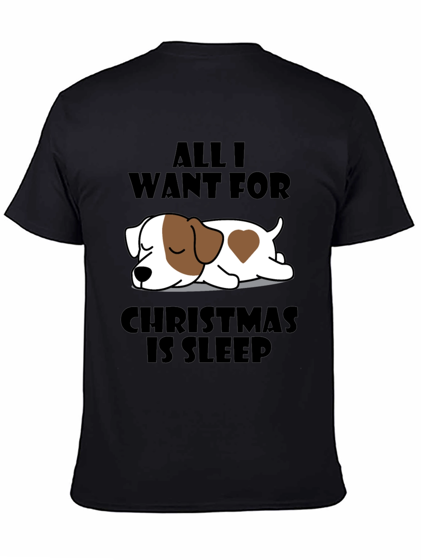 Sleepy Dog Christmas T-Shirt