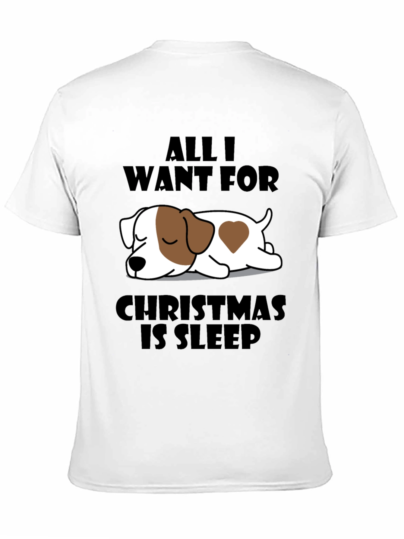 Sleepy Dog Christmas T-Shirt