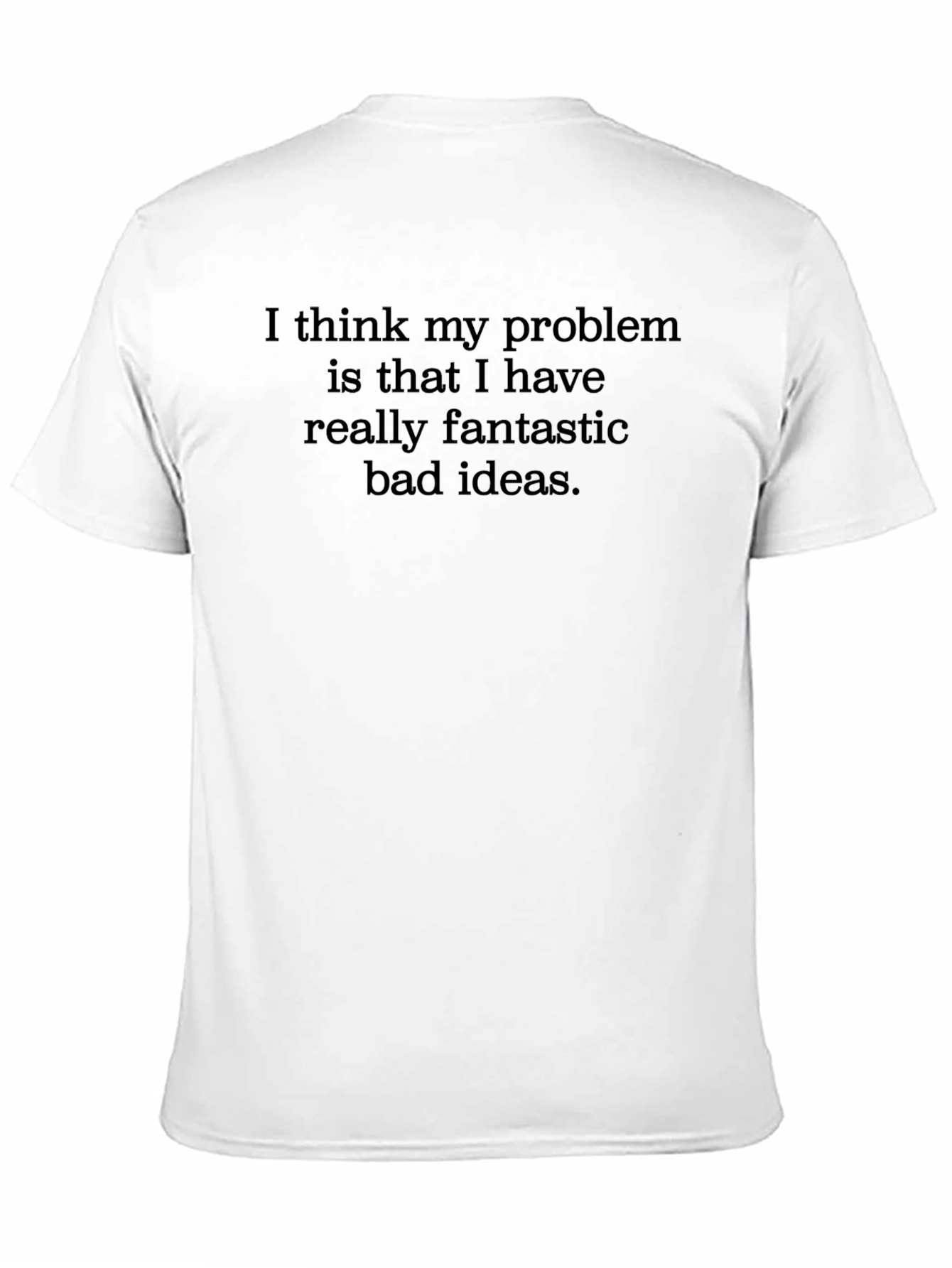 Funny Bad Ideas Graphic Tee - Mens Black T-Shirt