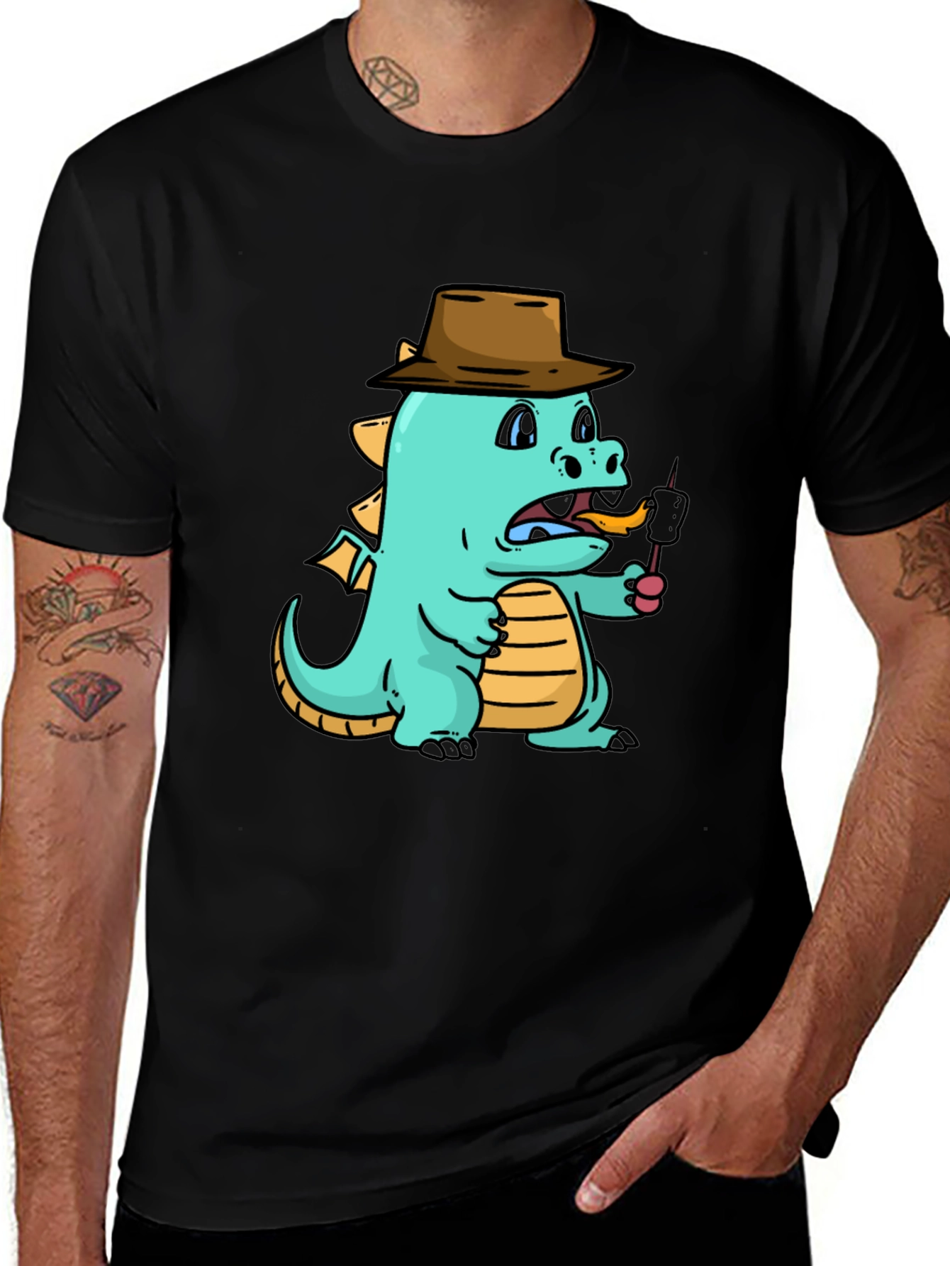 Dragon Marshmallow T-Shirt - Funny Cartoon Tee