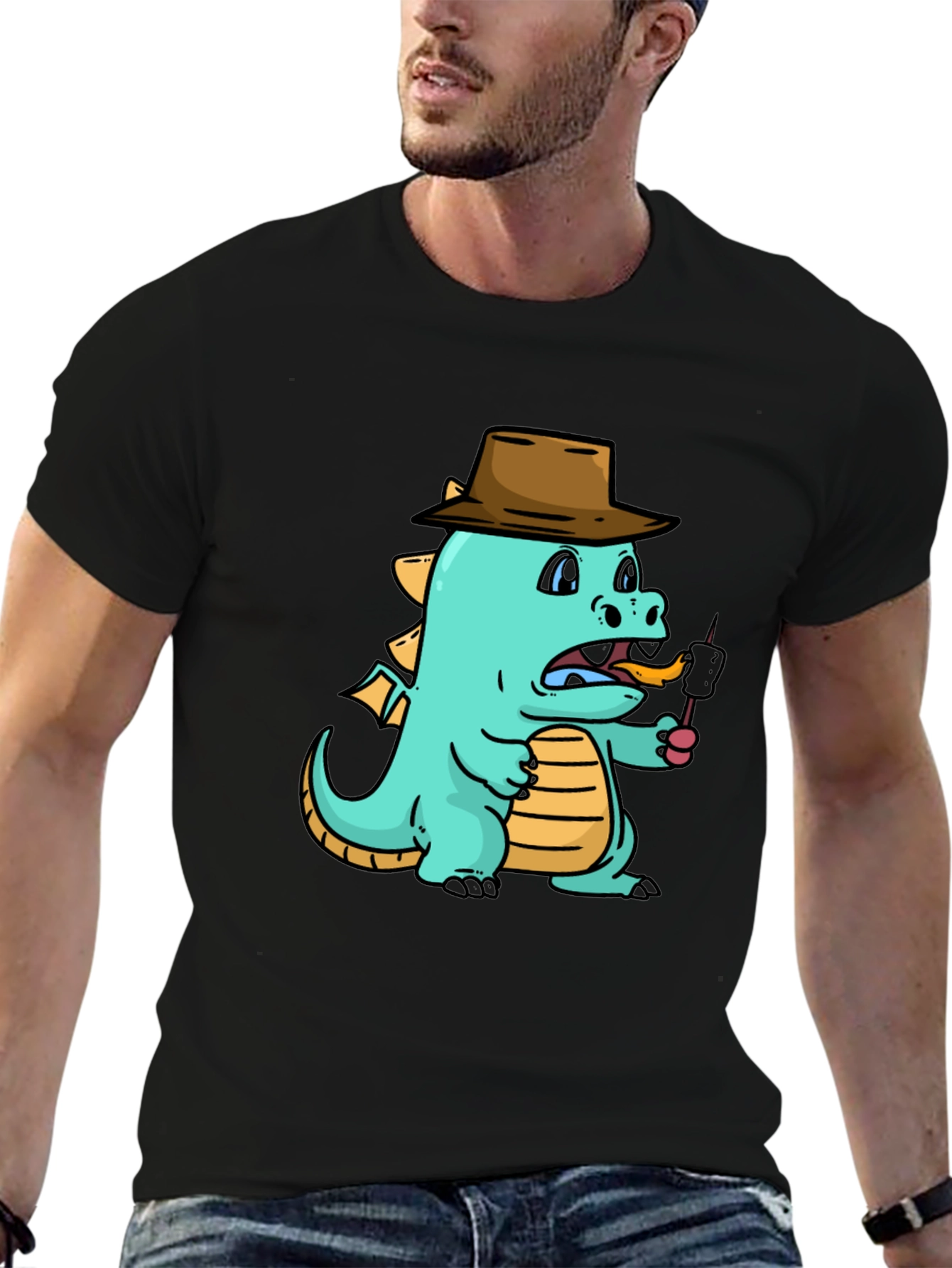 Dragon Marshmallow T-Shirt - Funny Cartoon Tee