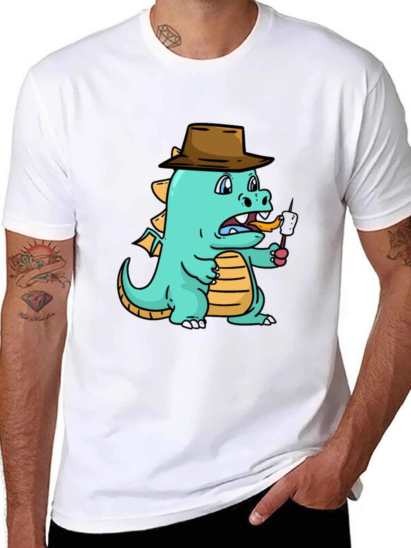 Dragon Marshmallow T-Shirt - Funny Cartoon Tee