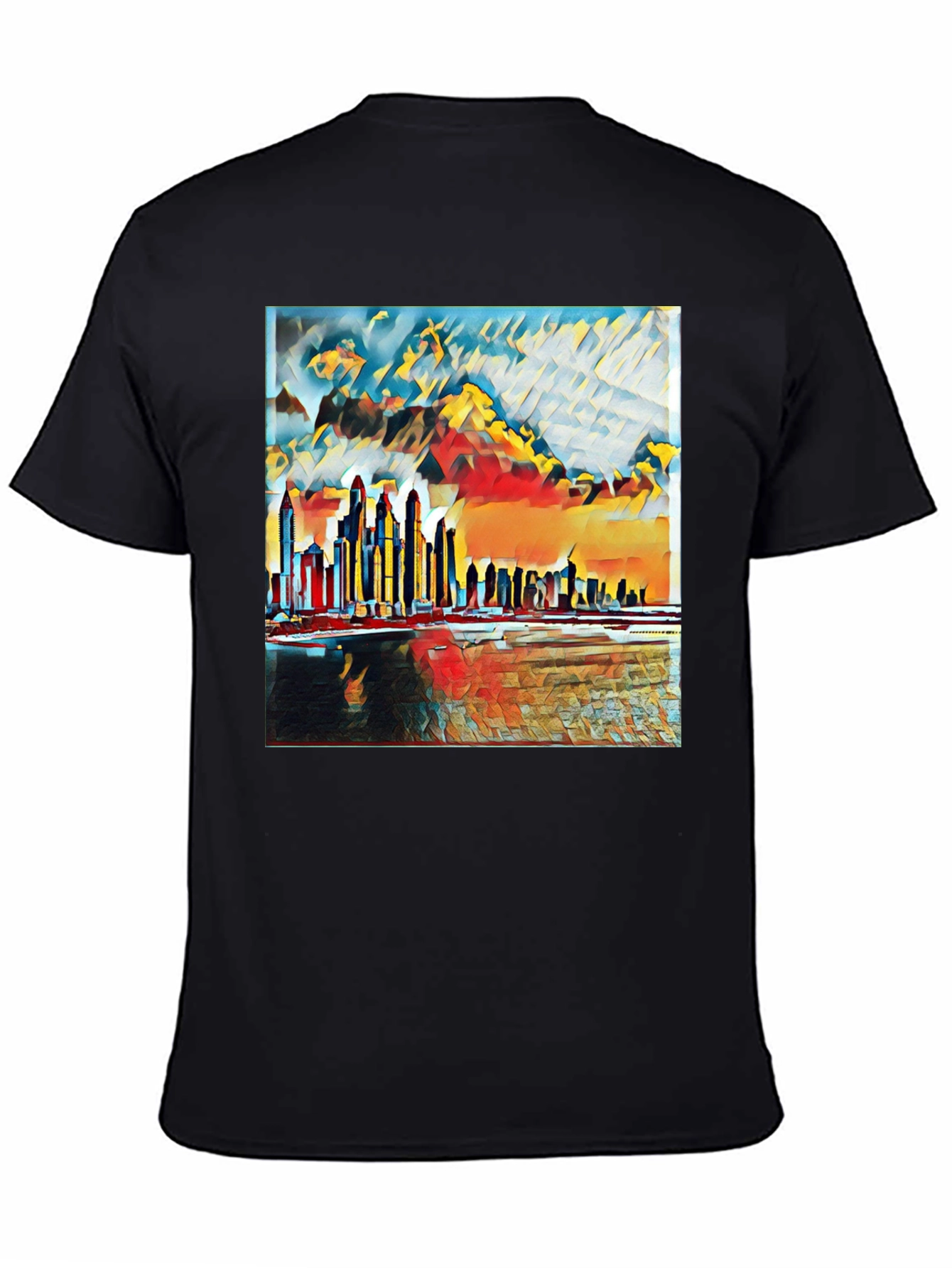 Abstract Cityscape Graphic Tee