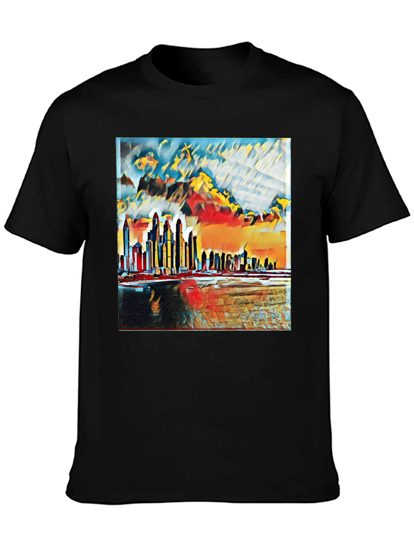 Abstract Cityscape Graphic Tee