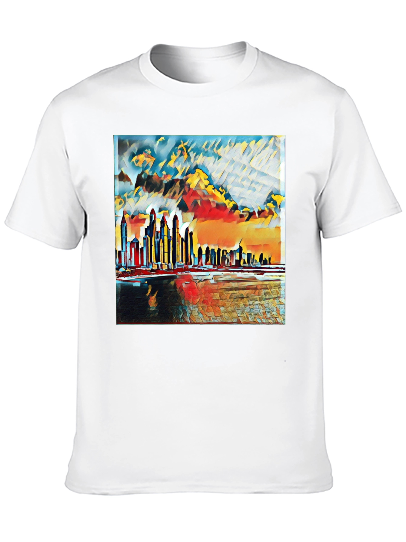 Abstract Cityscape Graphic Tee