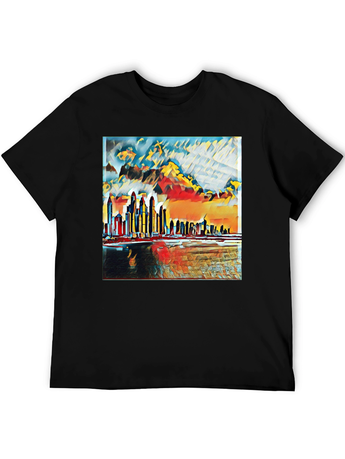 Abstract Cityscape Graphic Tee