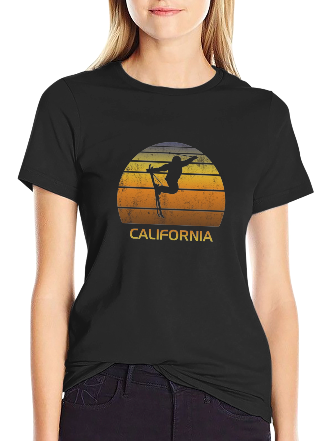 California Ski Retro Graphic T-Shirt