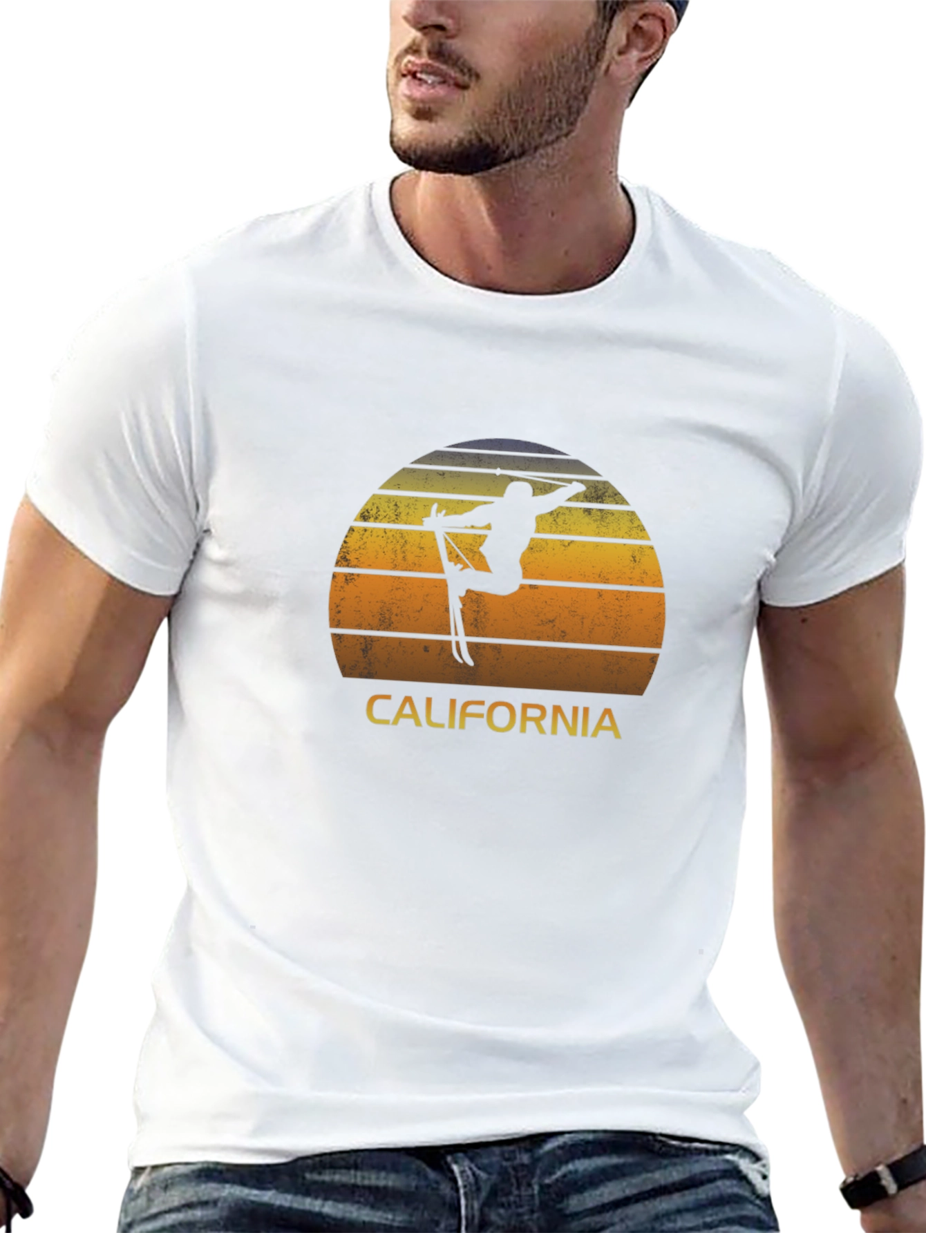 California Ski Retro Graphic T-Shirt