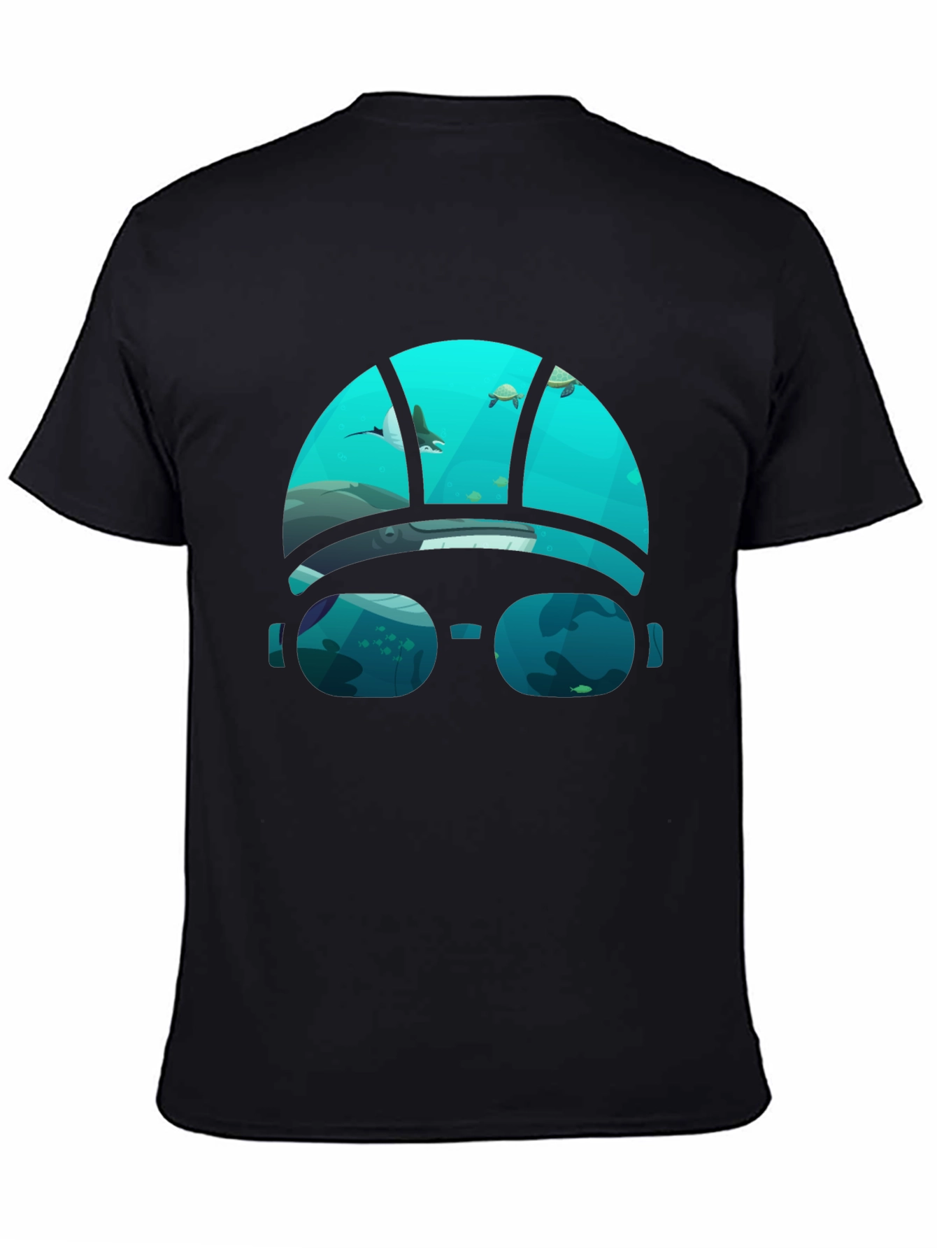 Ocean View Graphic Tee - Black