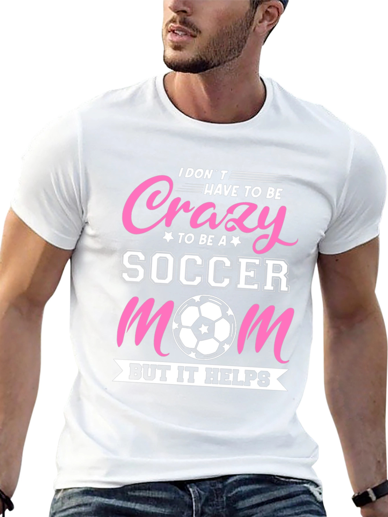 Crazy Soccer Mom Graphic T-Shirt