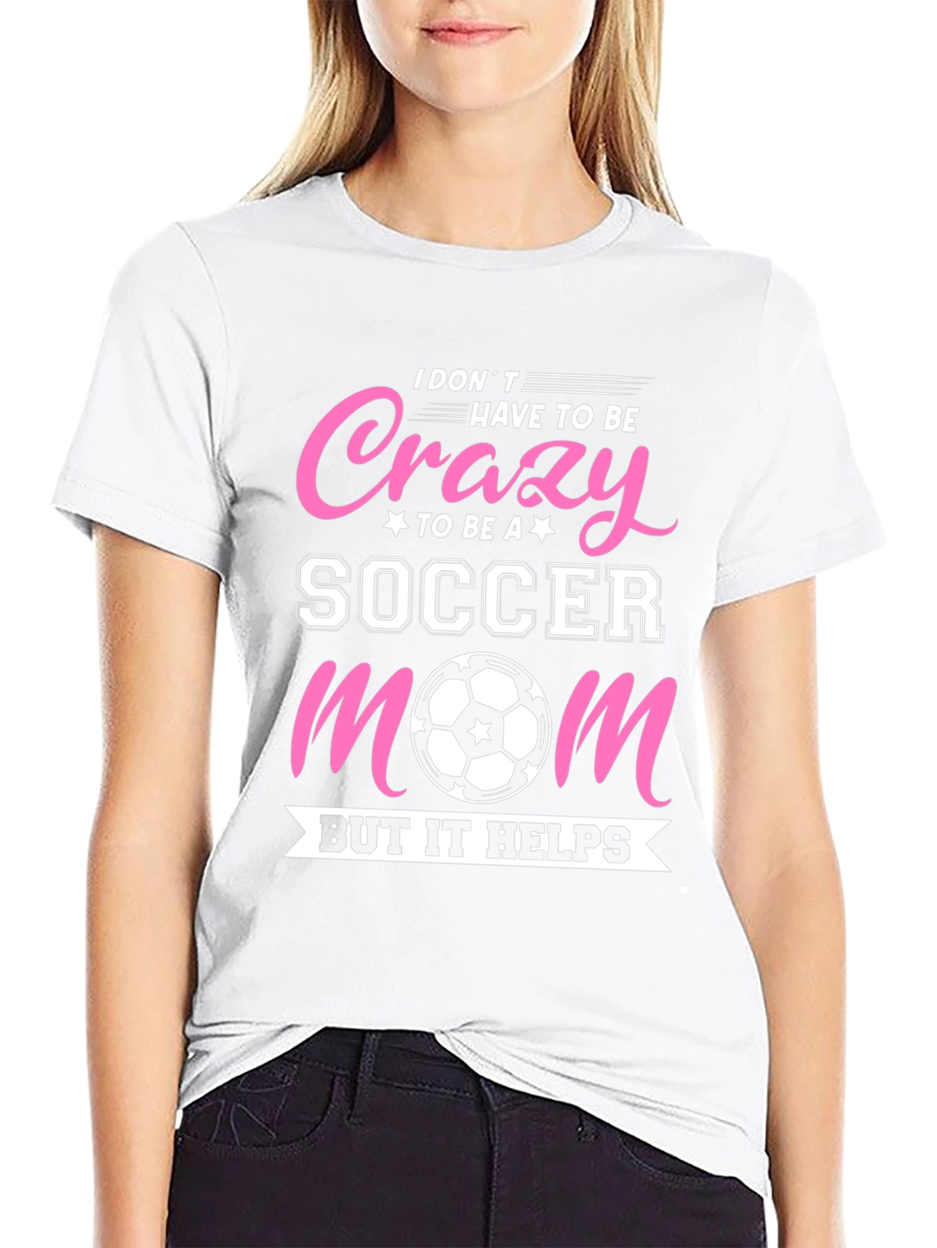 Crazy Soccer Mom Graphic T-Shirt