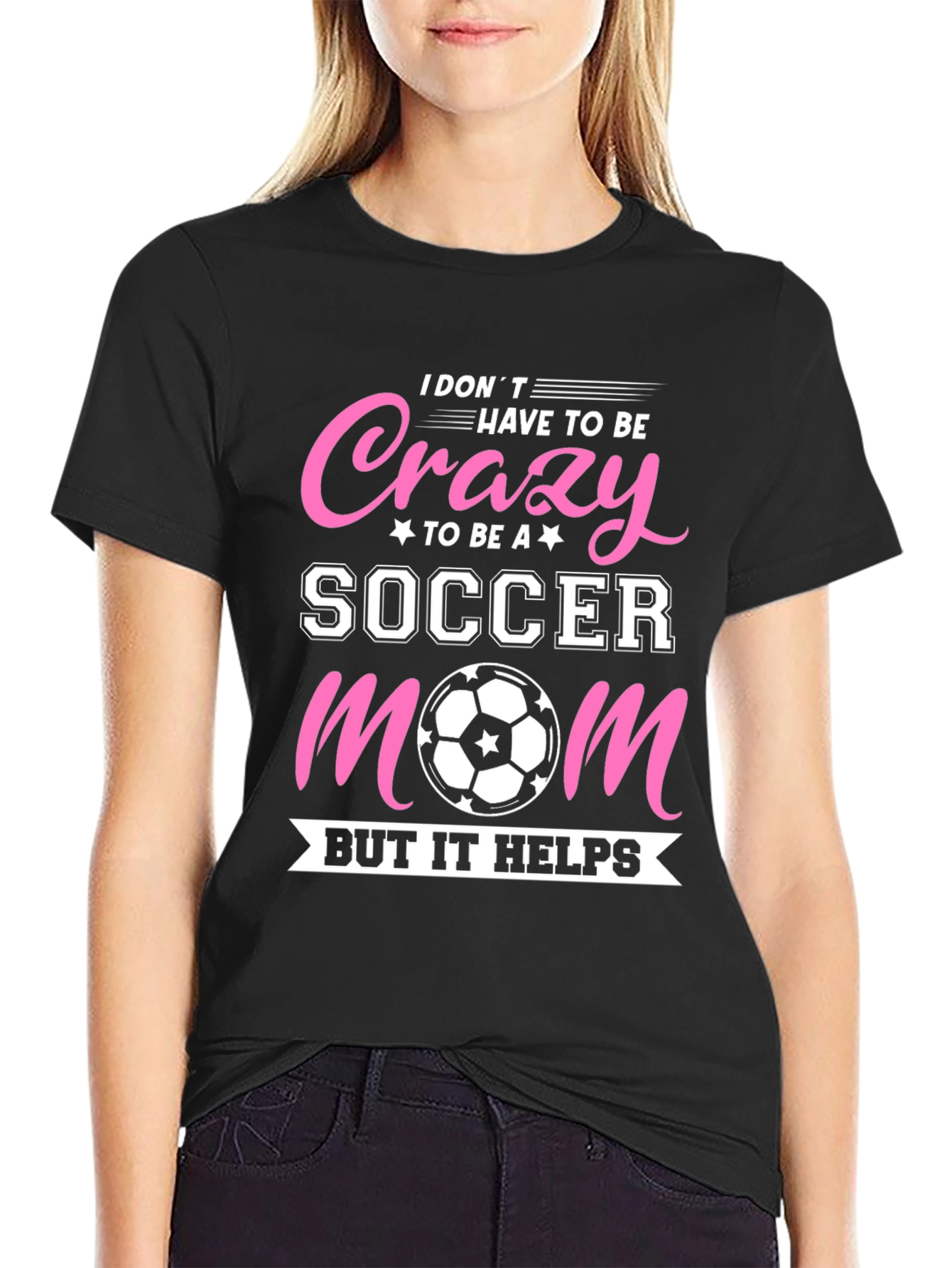 Crazy Soccer Mom Graphic T-Shirt