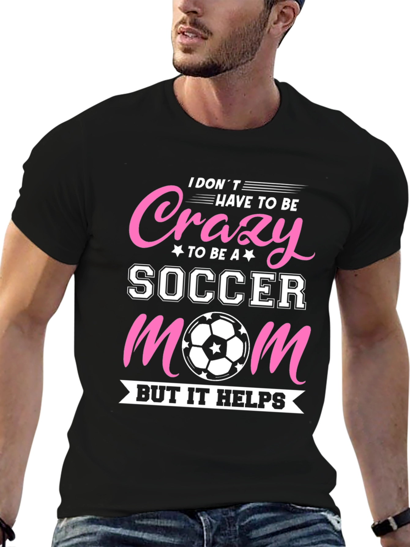 Crazy Soccer Mom Graphic T-Shirt