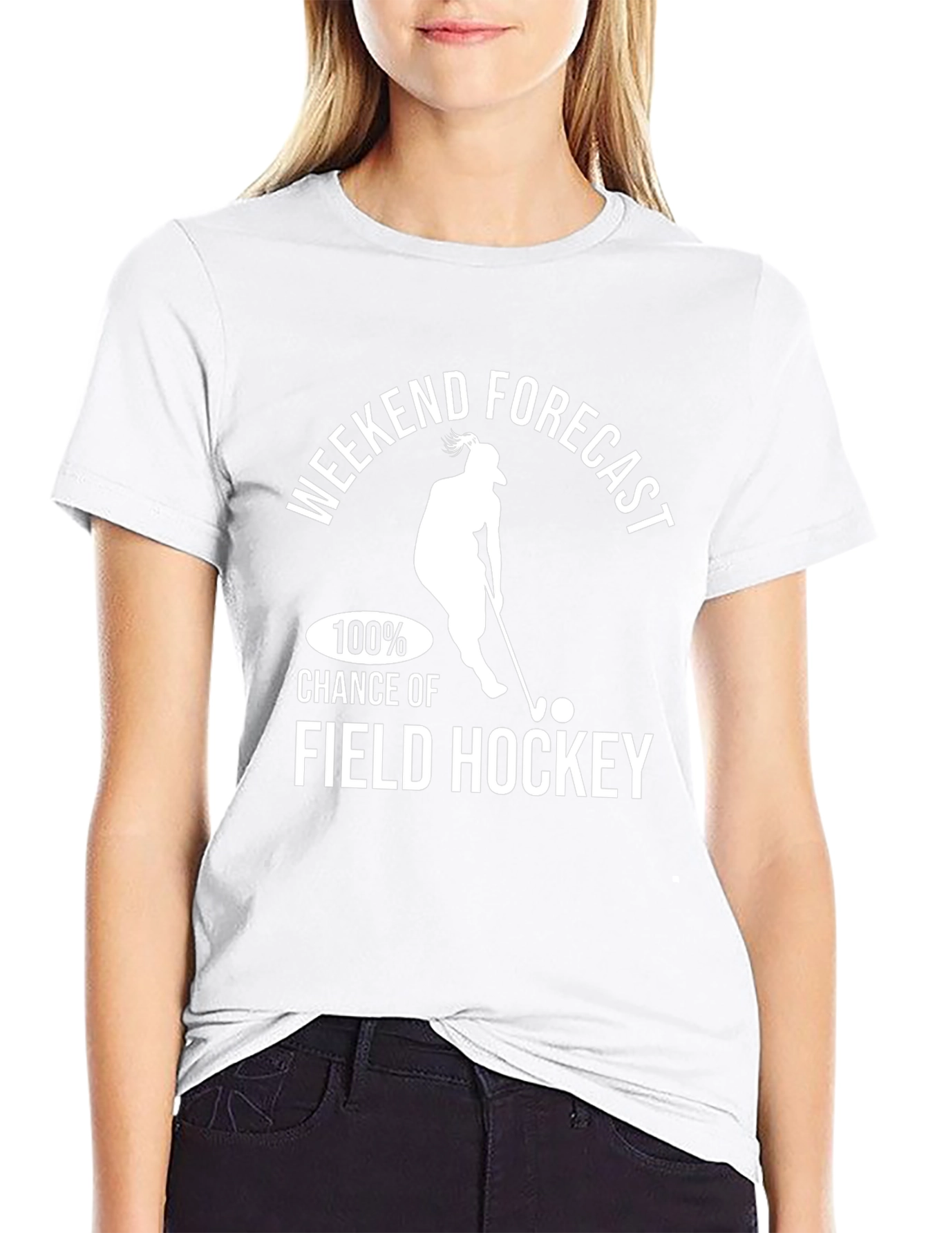 Weekend Forecast Field Hockey T-Shirt