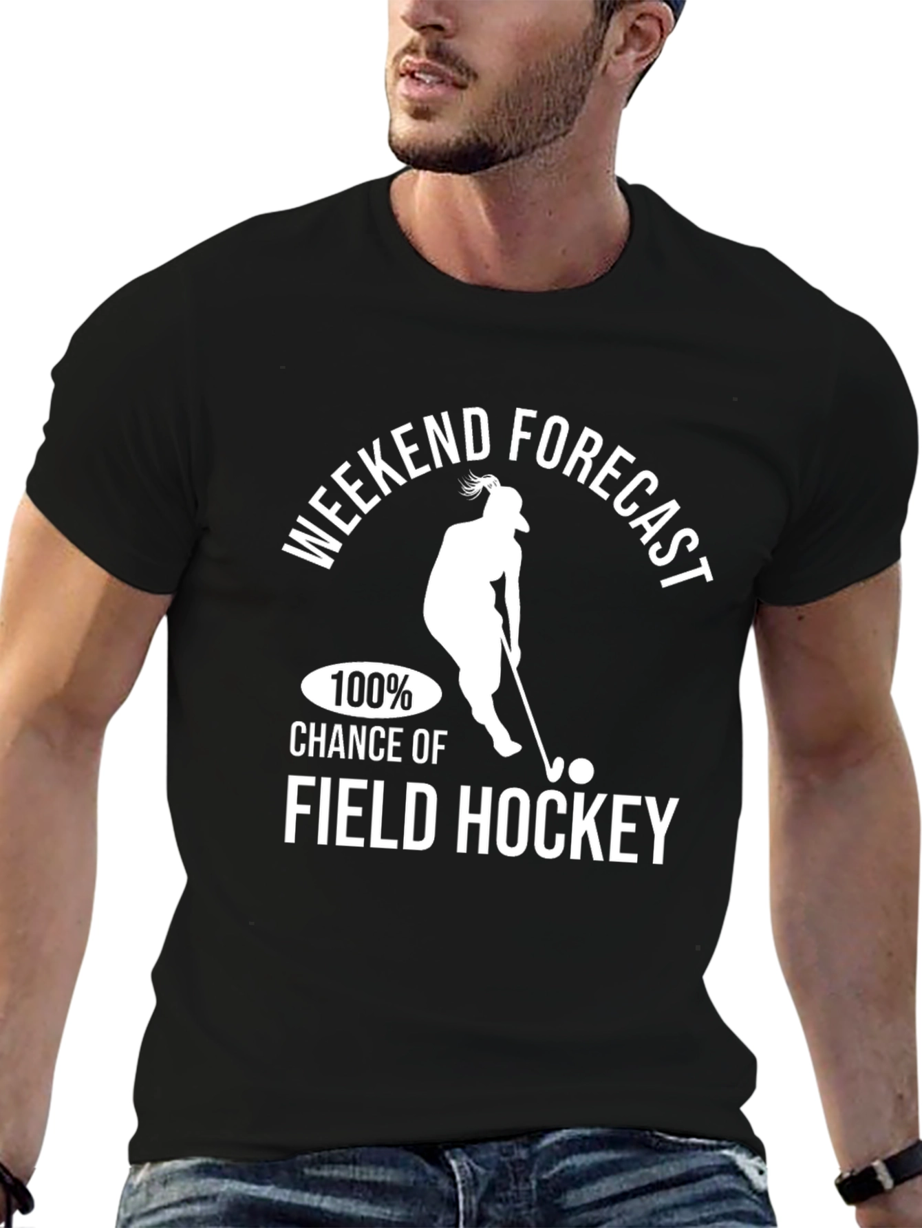 Weekend Forecast Field Hockey T-Shirt