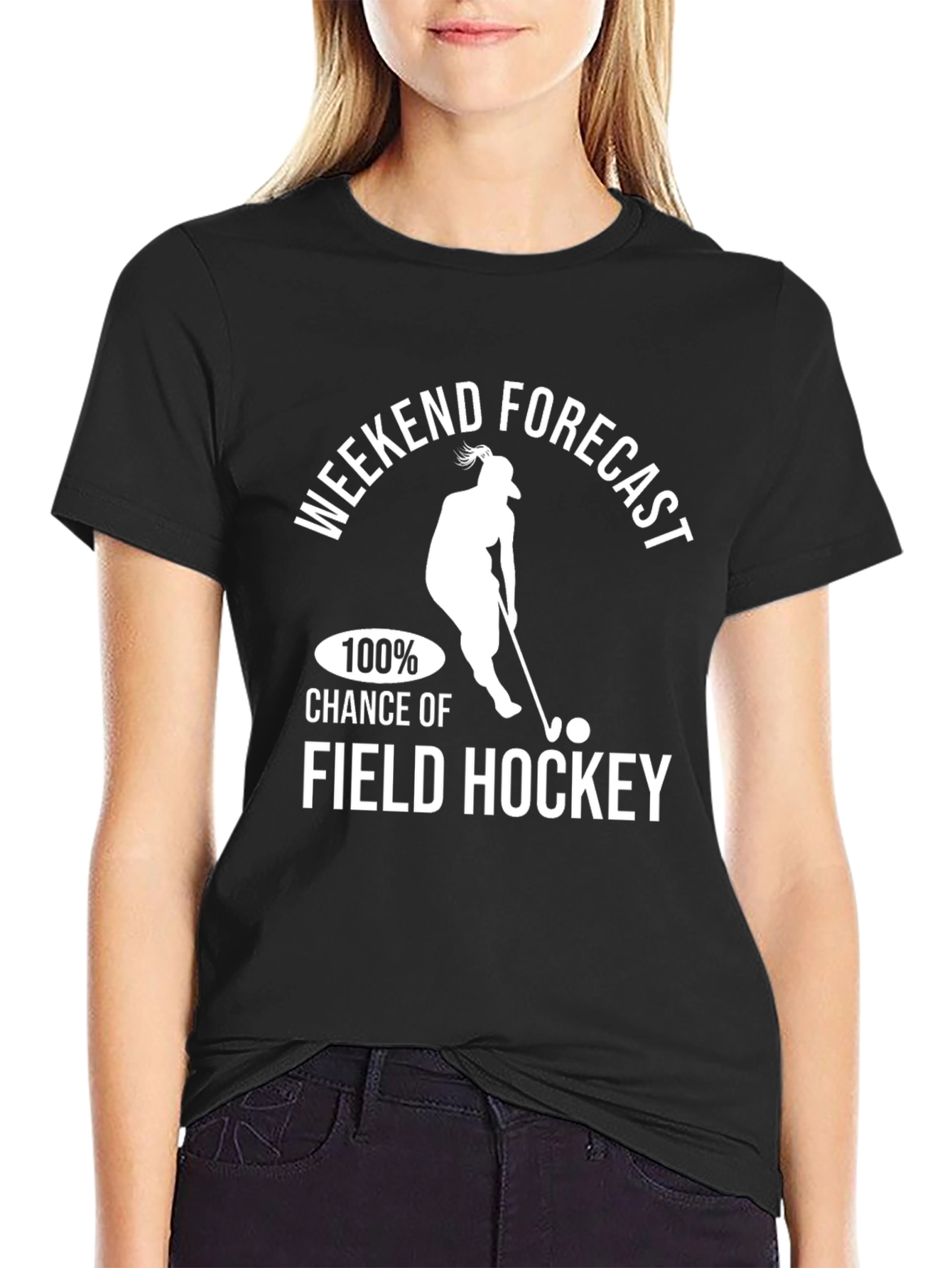 Weekend Forecast Field Hockey T-Shirt