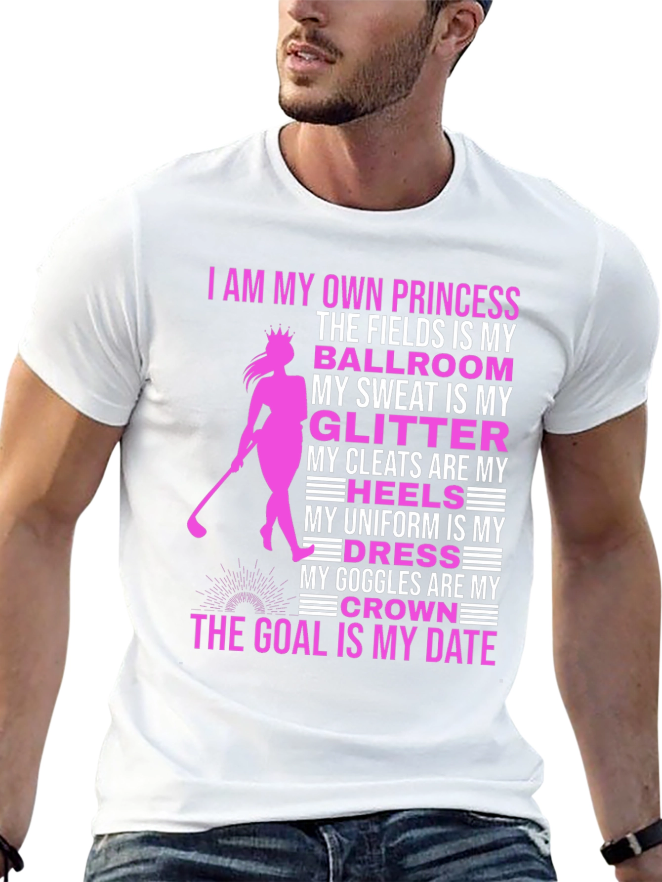 Princess Golfer T-Shirt: Fields Are My Ballroom