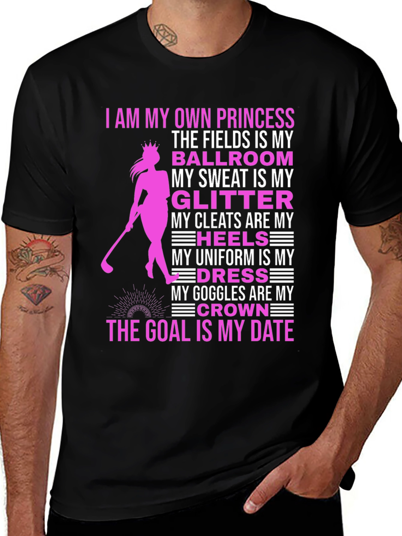Princess Golfer T-Shirt: Fields Are My Ballroom
