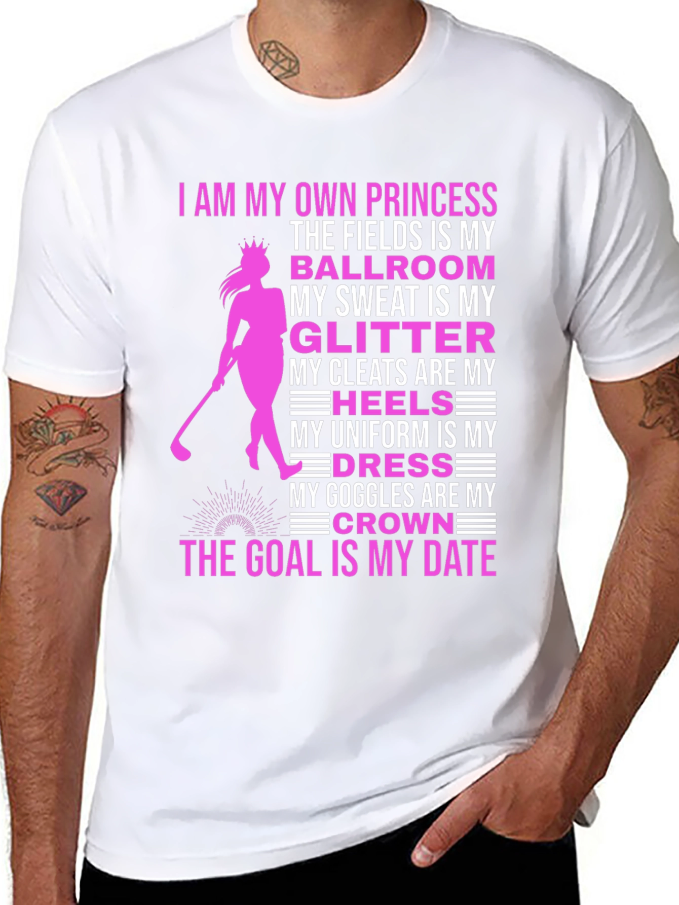 Princess Golfer T-Shirt: Fields Are My Ballroom