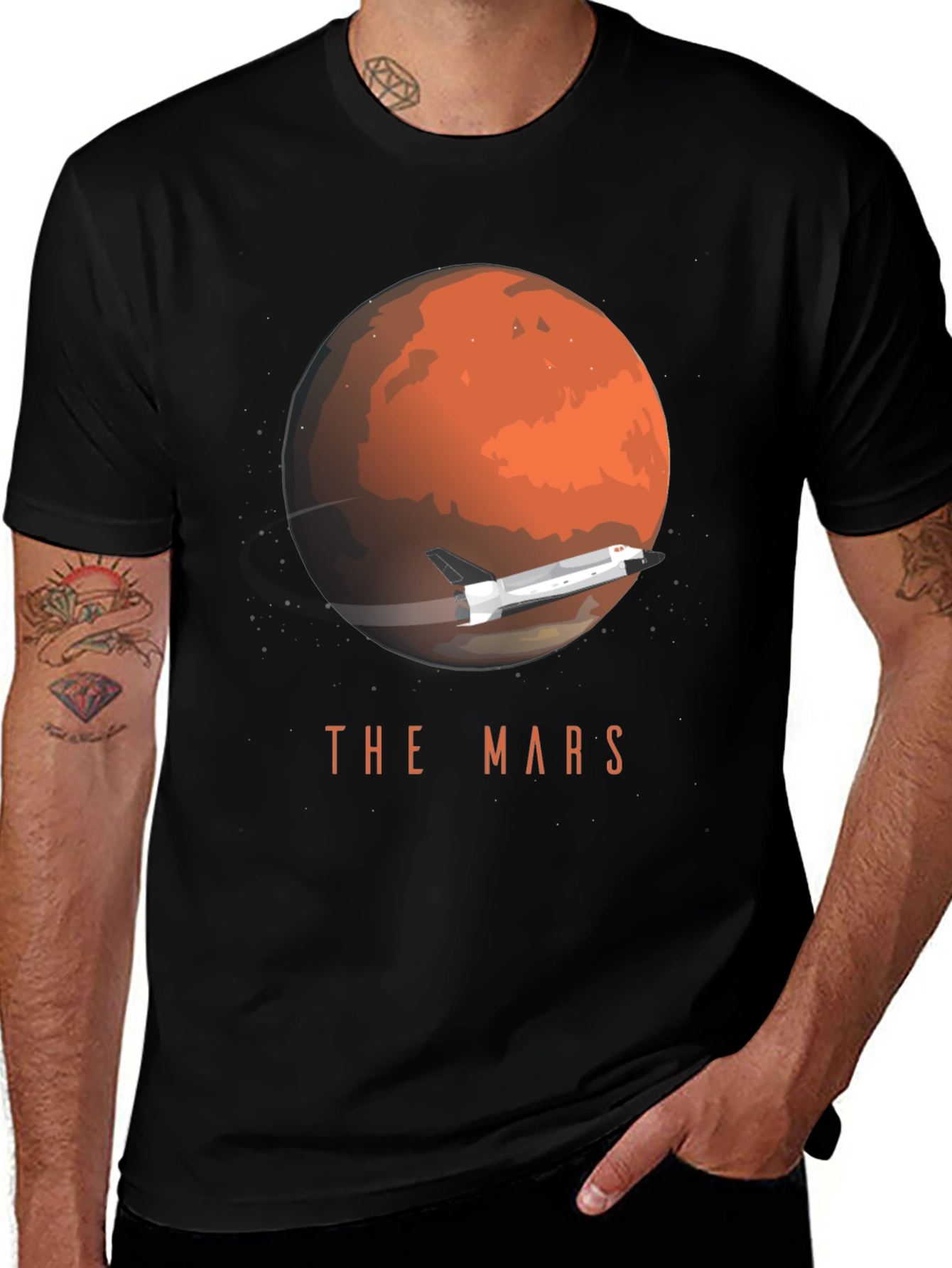 The Mars Graphic Tee - Space Exploration T-Shirt