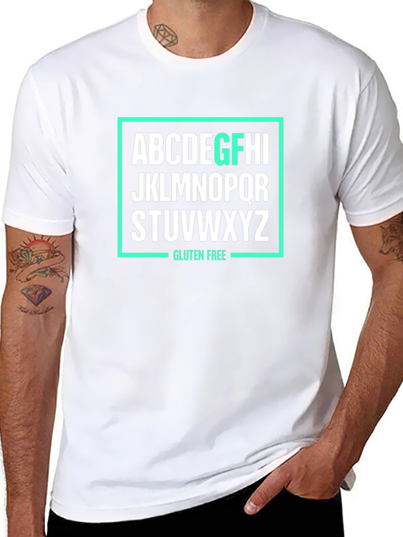 Gluten Free Alphabet T-Shirt - Bold Graphic Tee