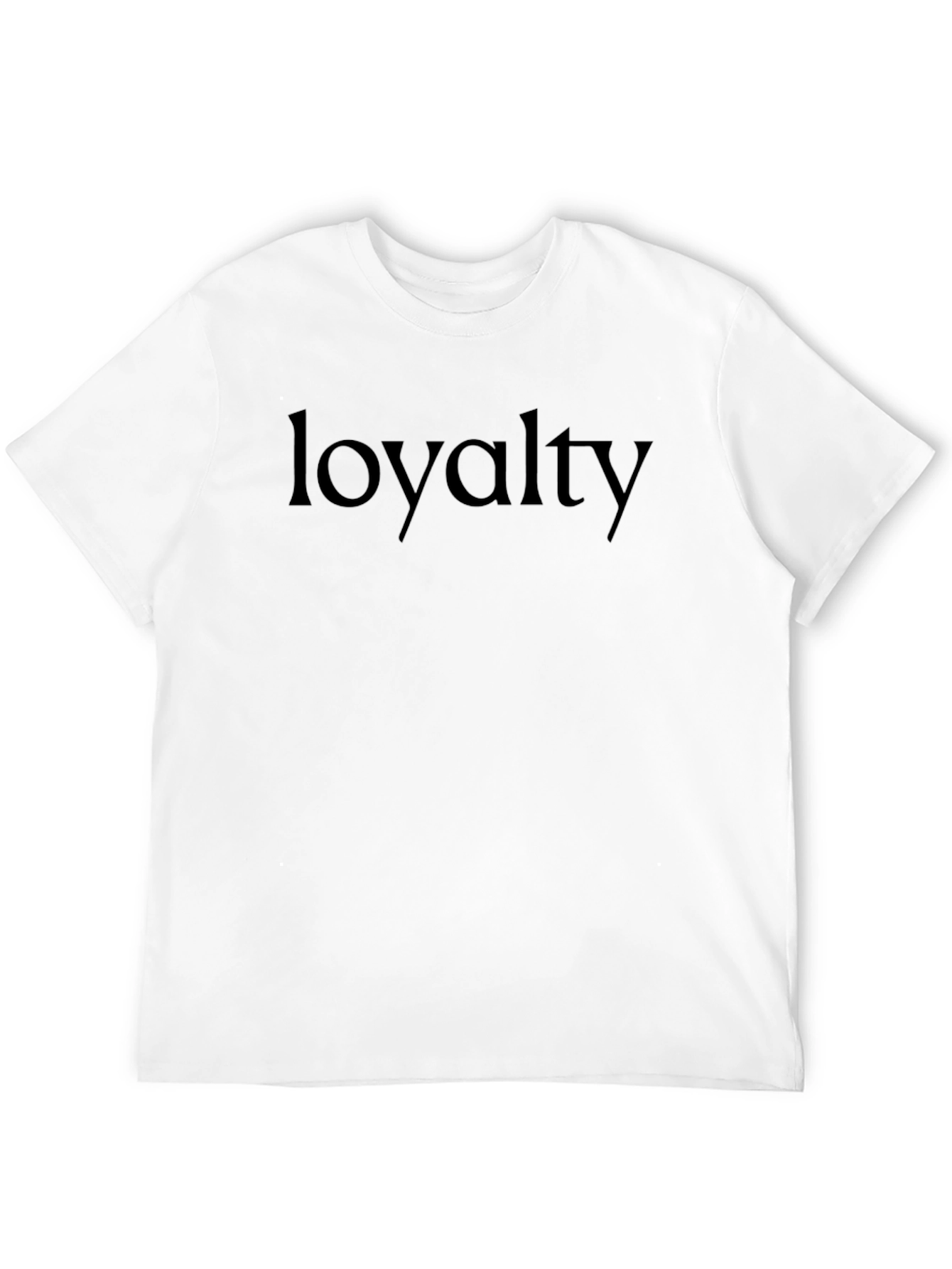 Loyalty Graphic Tee - Black Crew Neck T-Shirt
