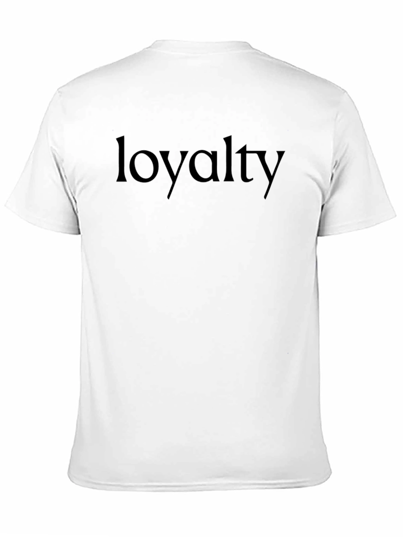 Loyalty Graphic Tee - Black Crew Neck T-Shirt