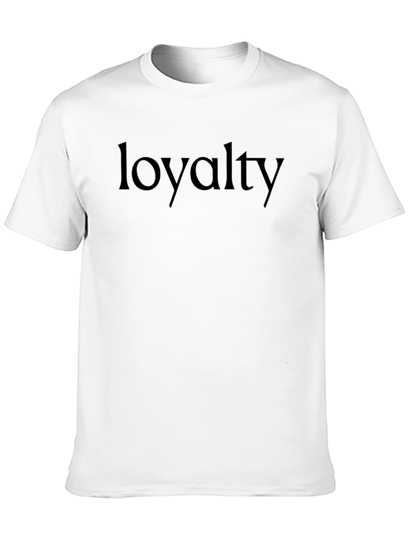 Loyalty Graphic Tee - Black Crew Neck T-Shirt