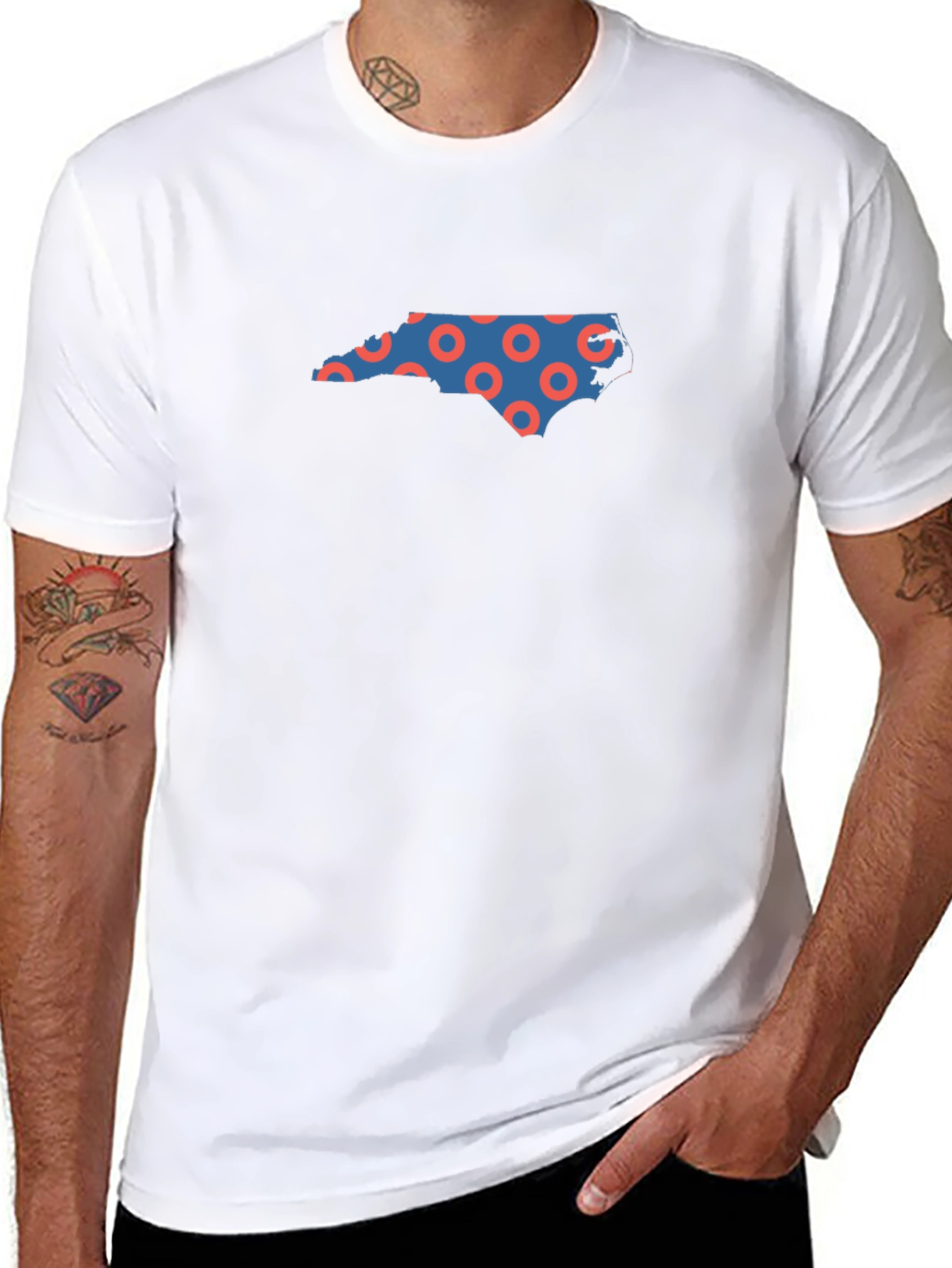 North Carolina Donuts Graphic T-Shirt