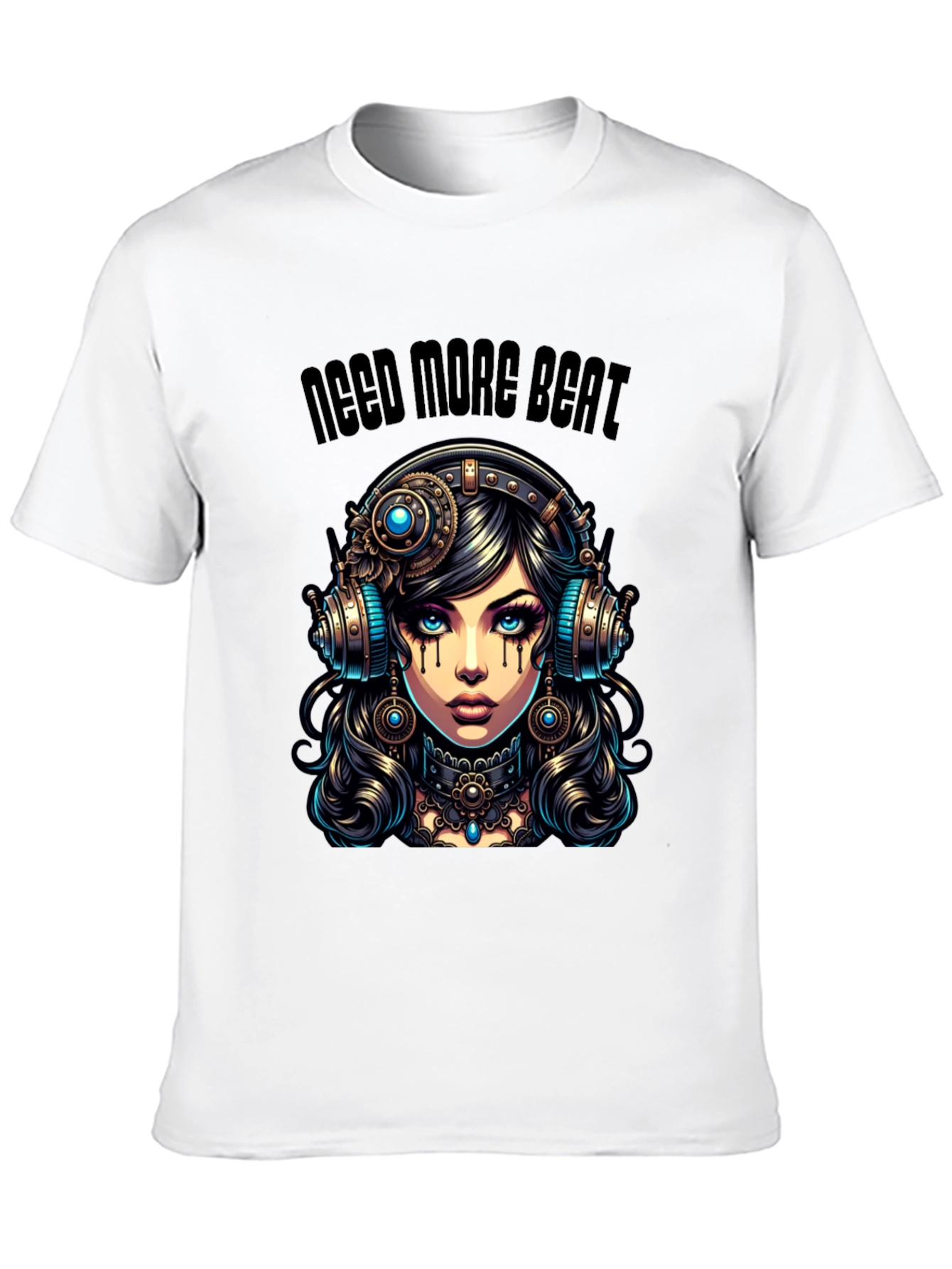 Need More Beat Steampunk Girl T-Shirt