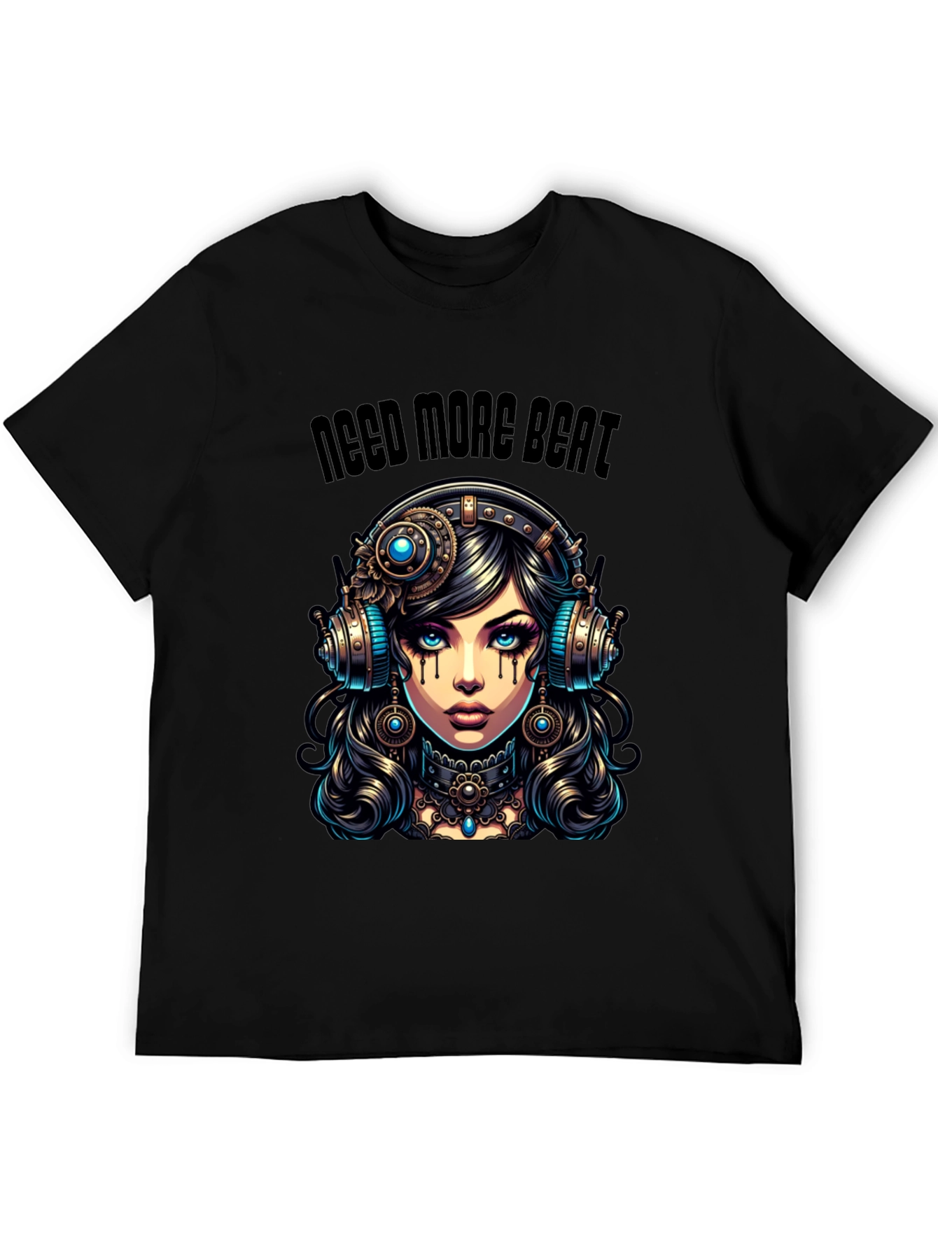 Need More Beat Steampunk Girl T-Shirt