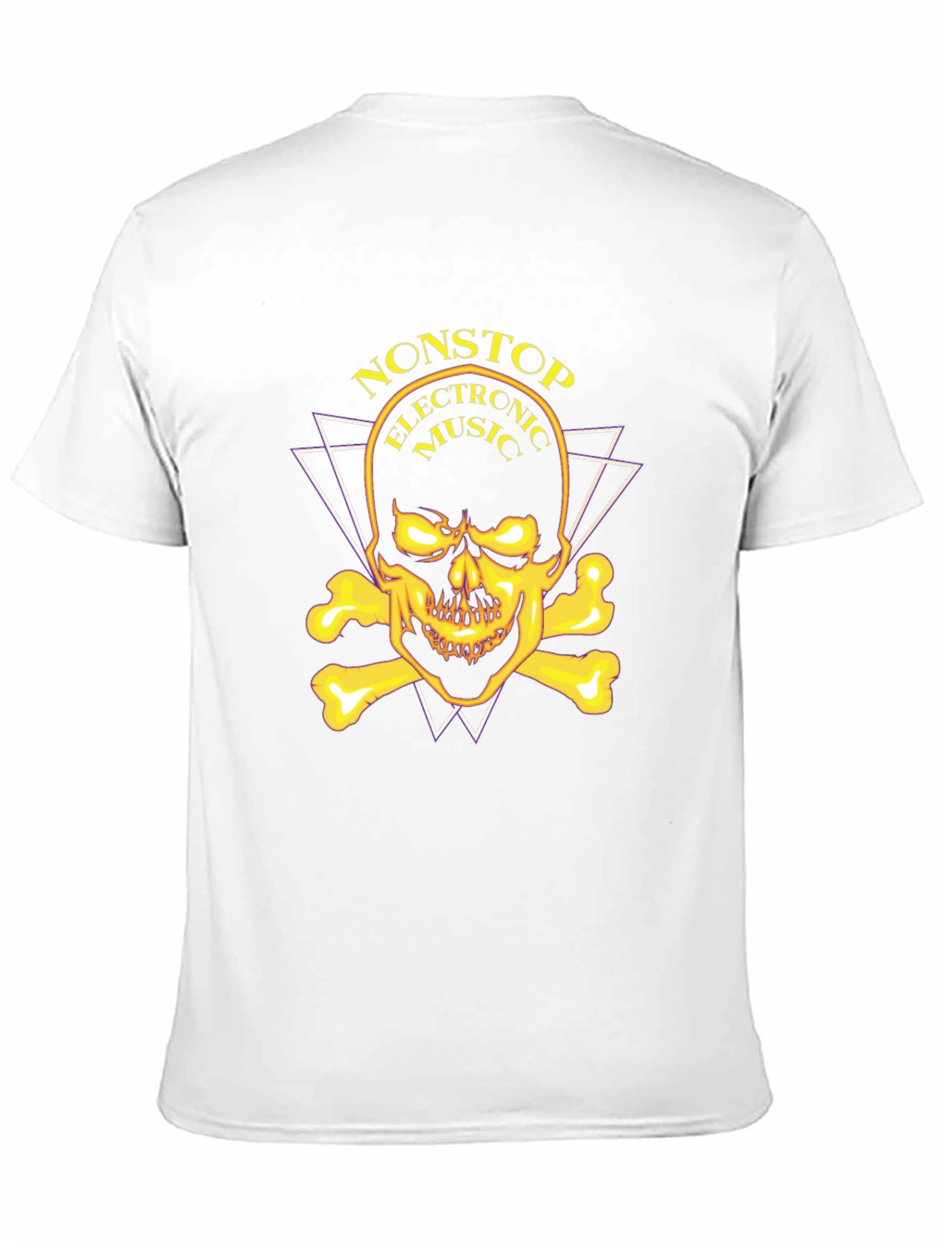 Nonstop Electronic Music Skull Graphic Tee