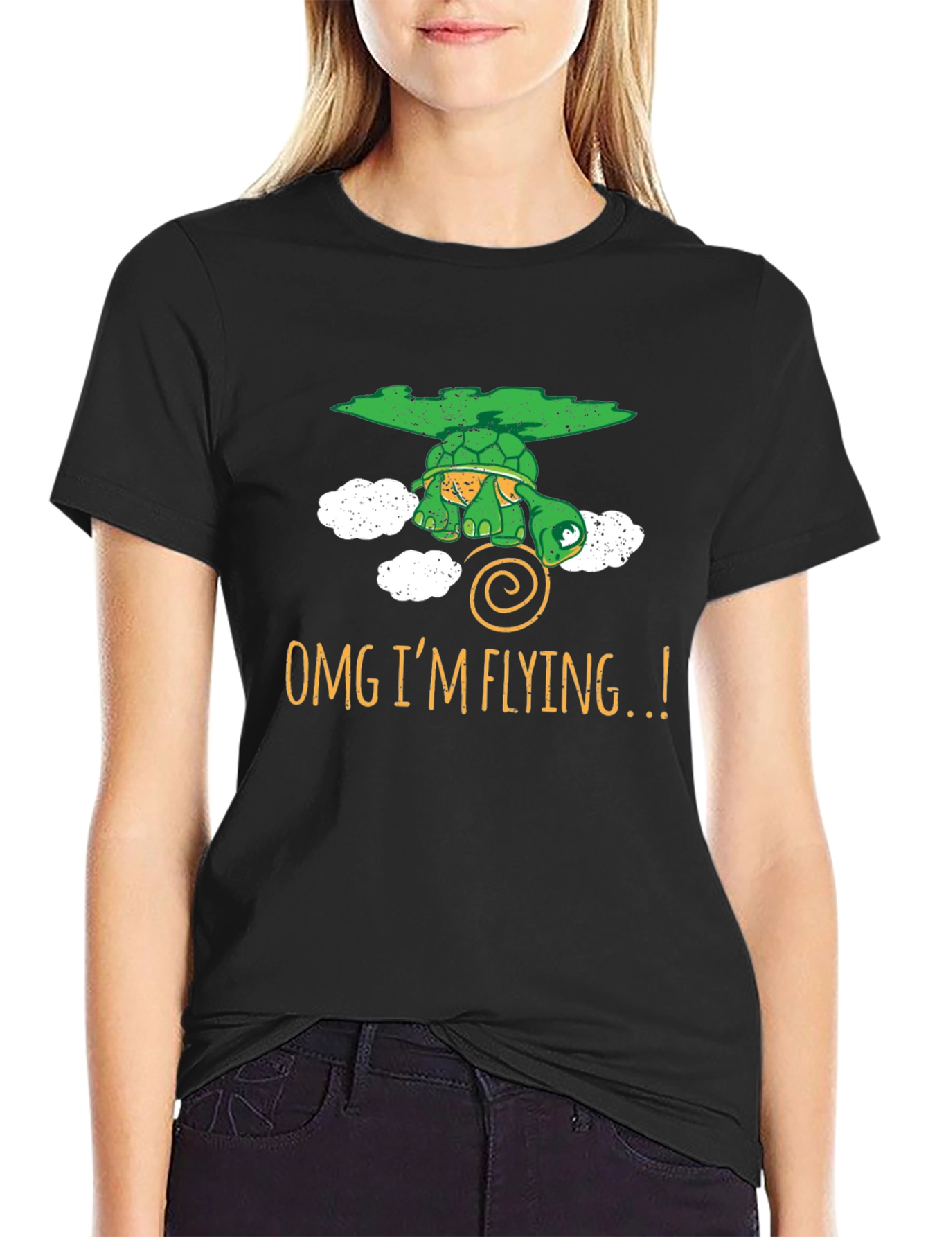 Flying Turtle Graphic Tee