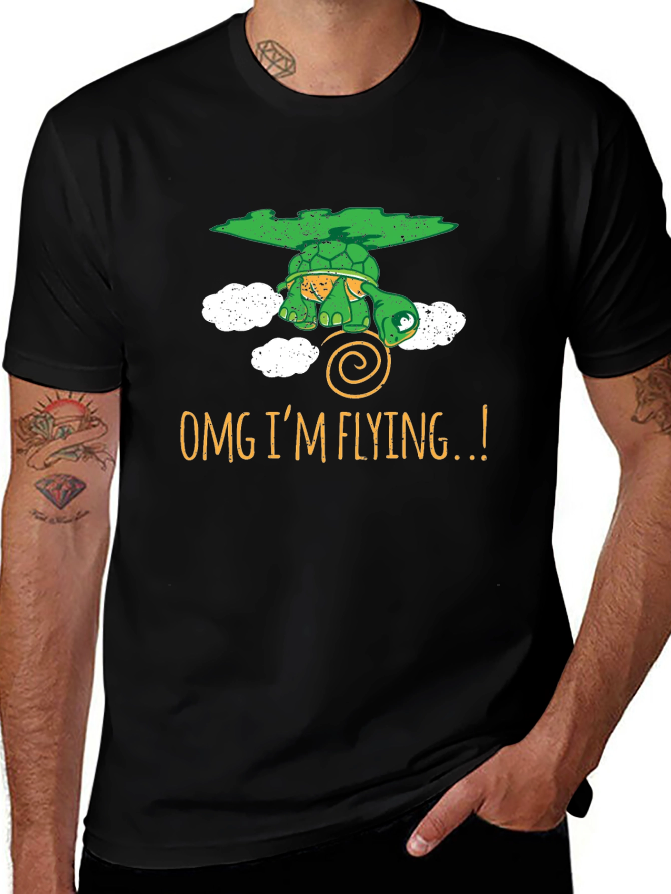 Flying Turtle Graphic Tee